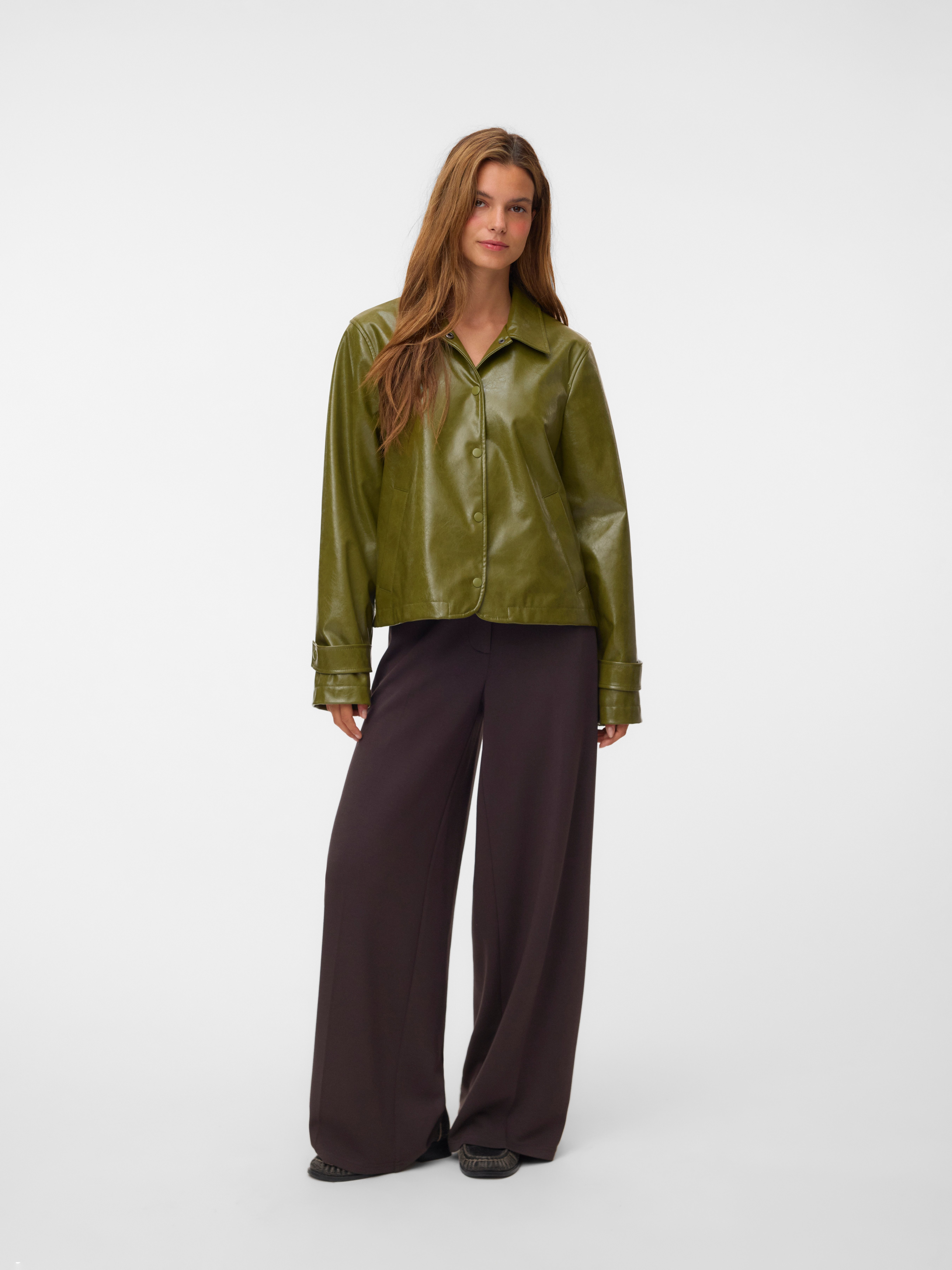 Vero Moda Anzughose VMBELLIS MW WIDE PANT NOOS Materialmix, wide fit