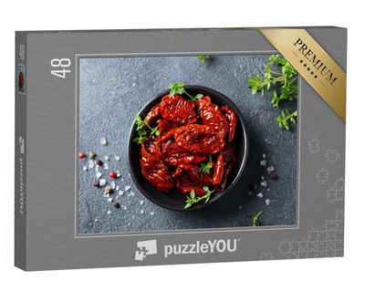 puzzleYOU Puzzle Getrocknete Tomaten, 48 Puzzleteile, puzzleYOU-Kollektionen Essen und Trinken