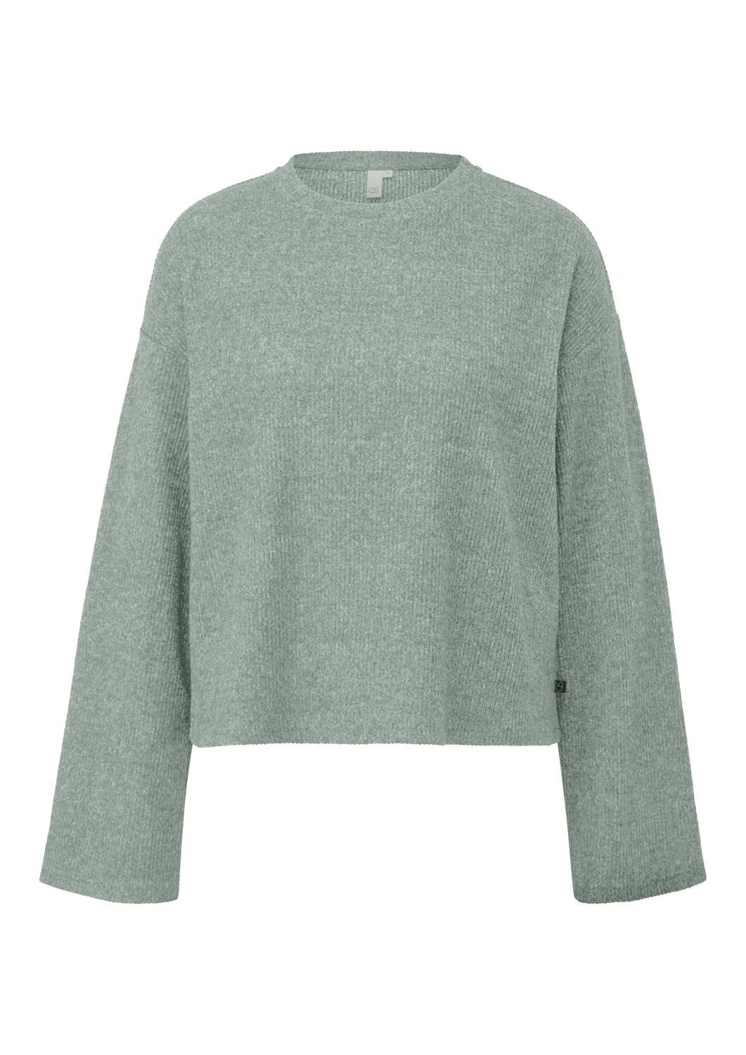 QS Rundhalspullover Basic (1-tlg) Rundhals-Ausschnitt, lange günstig online kaufen