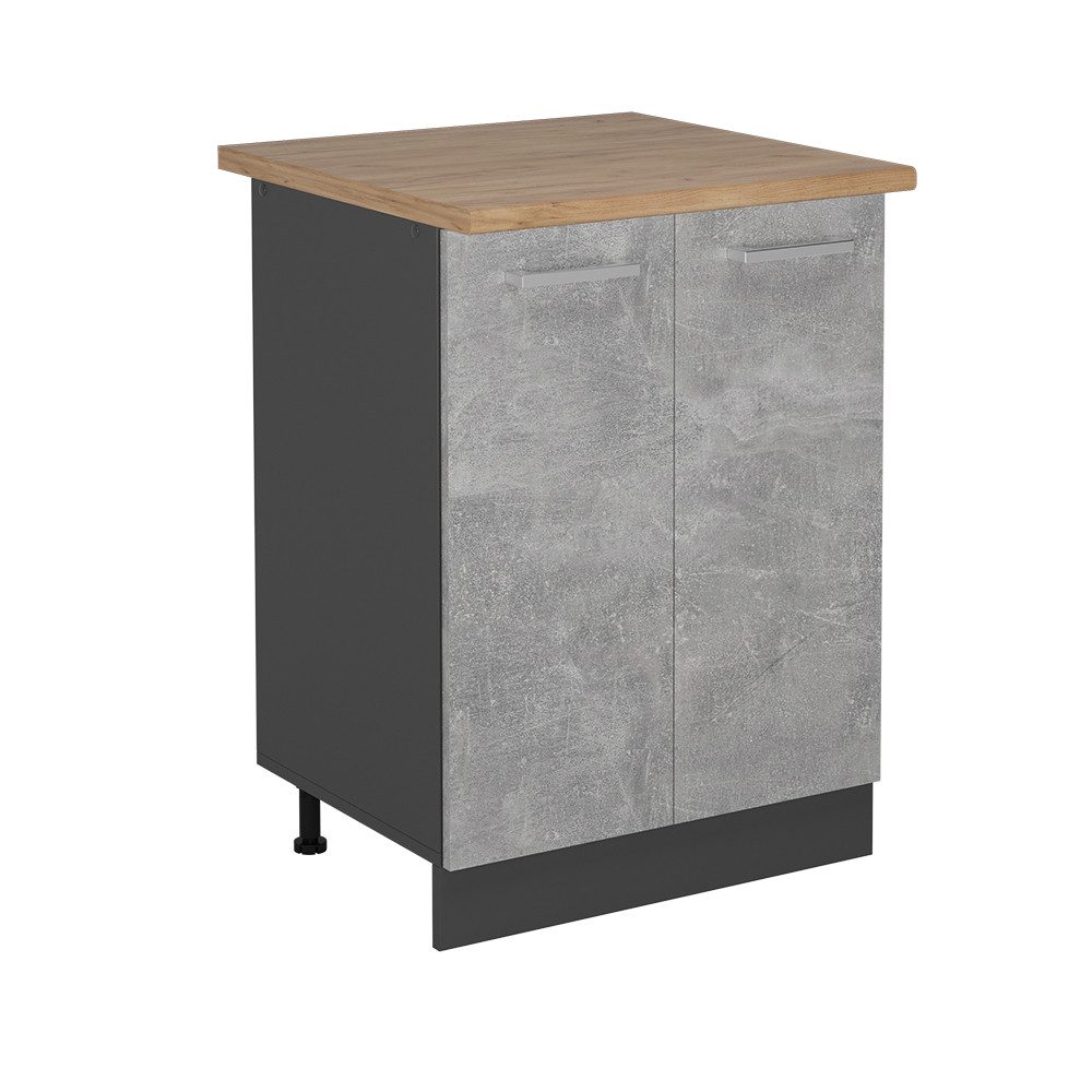 Vicco Unterschrank R-Line, Beton/Anthrazit, 60 cm, günstig online kaufen