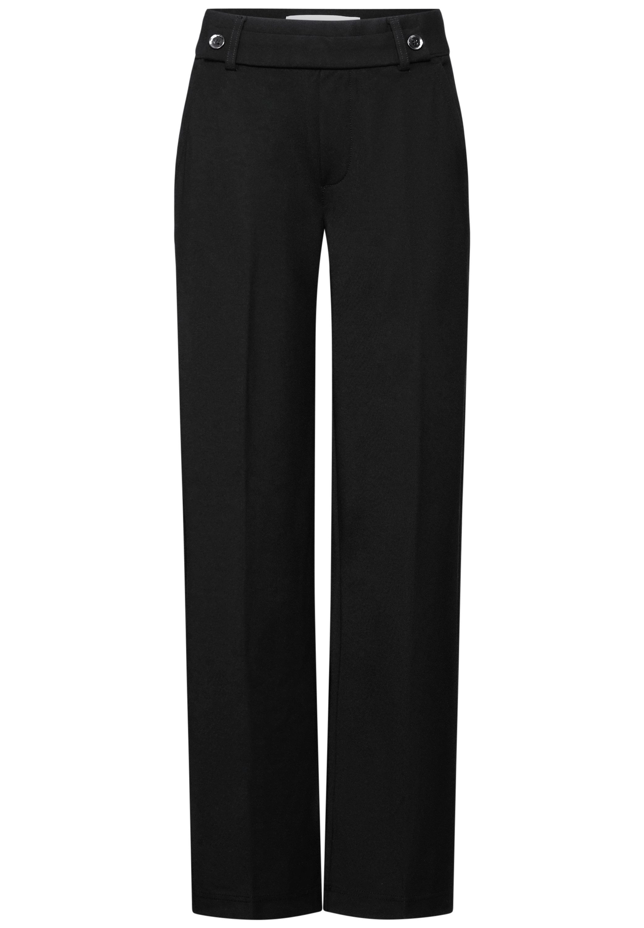 STREET ONE Stoffhose mit Knopfdetail am günstig online kaufen