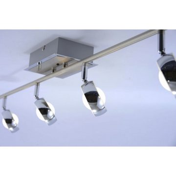 Paul Neuhaus Aufbauleuchte LED Deckenleuchte Silber Fernbedienung Farbwechsel Dimmbar RGB 27,3W