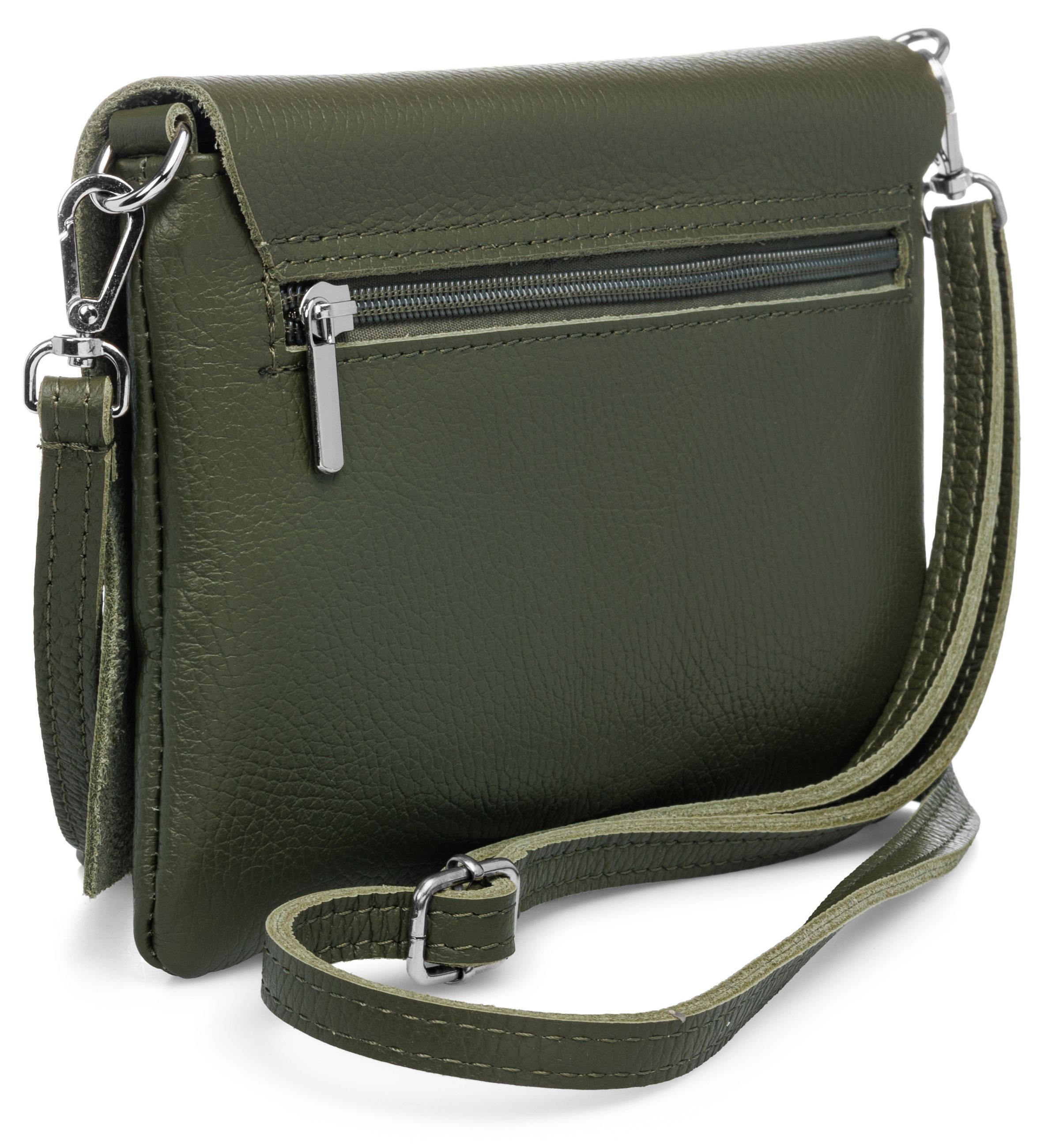 Caspar Clutch Abendtasche Stilvolle Damen Leder Tasche -CLASSIC LINE- Modell No.839, leicht, elegant & unempfindlich - 100% Echtleder - Handmade in Italy