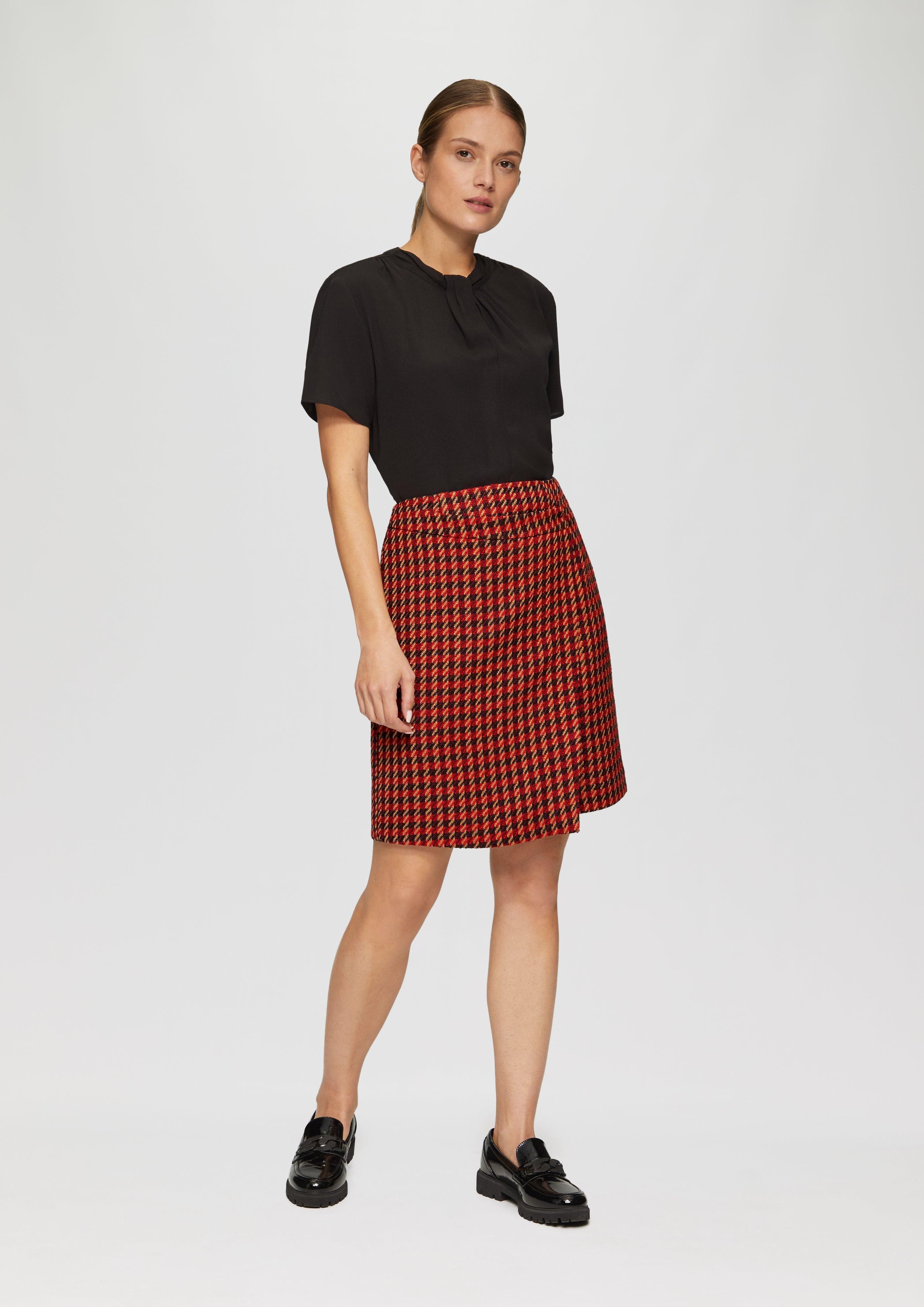 s.Oliver BLACK LABEL Minirock Bouclé-Rock in günstig online kaufen