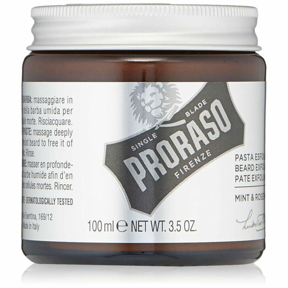 PRORASO 100 barba pasta ml Rasieröl exfoliar PROFESIONAL para