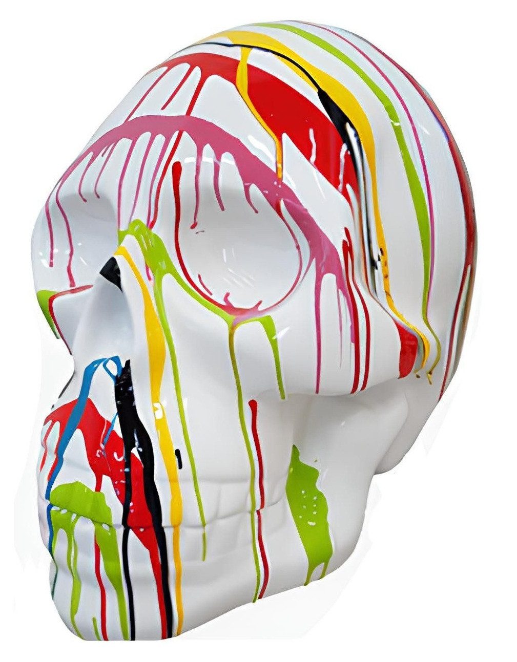 Xlmoebel Skulptur Abstrakte Totenkopf-Figur in detailreicher Gestaltung (Skulptur P163B-58x44x66cm), Hergestellt in Europa