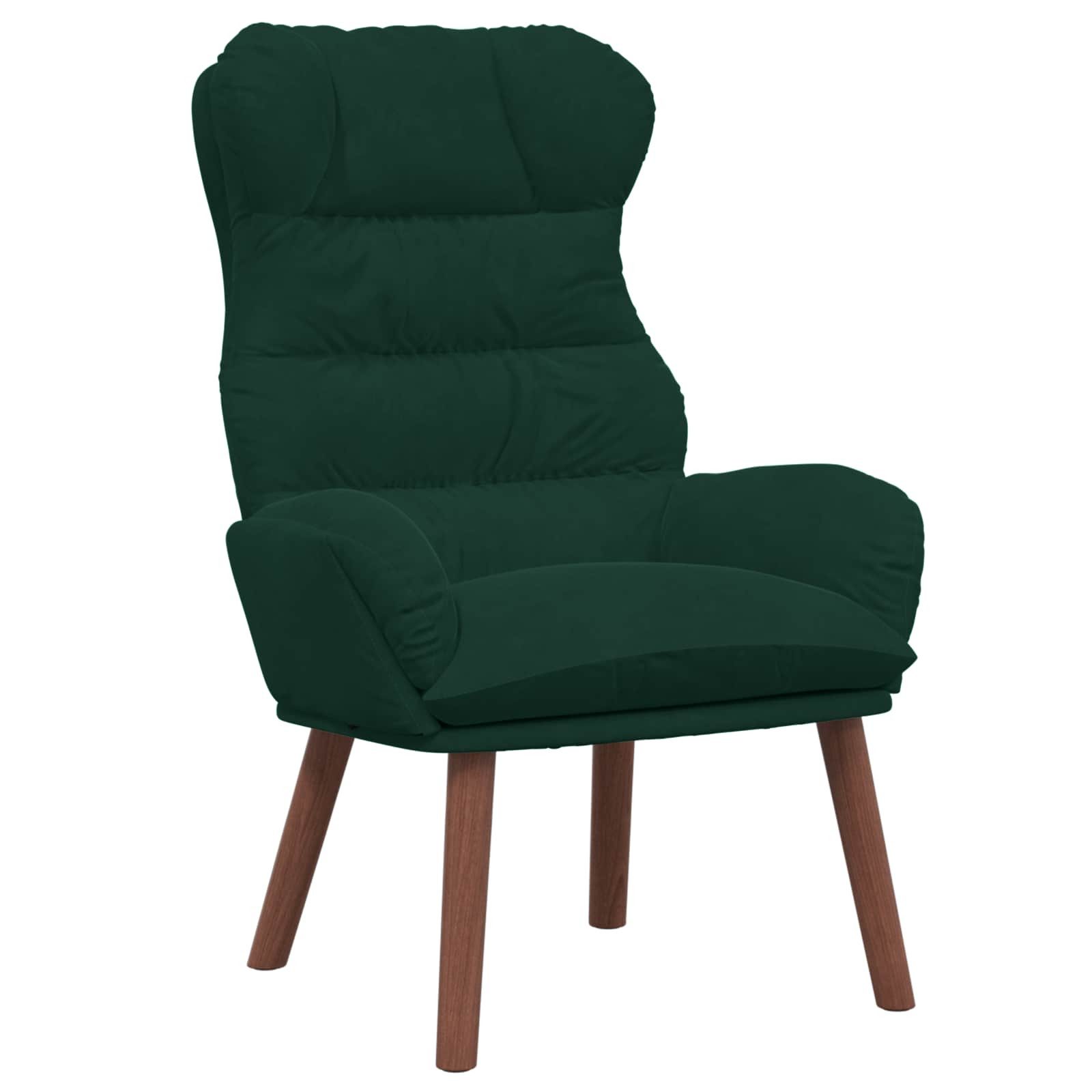 vidaXL Sessel Sessel Dunkelgrün 69 x 74 x 93 cm Samt (1-St)