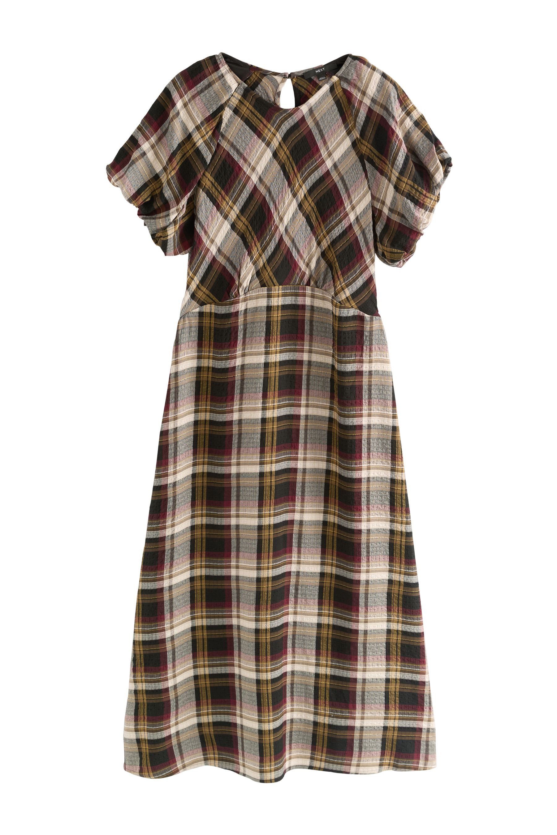 Midikleid Midikleid mit Puffärmeln