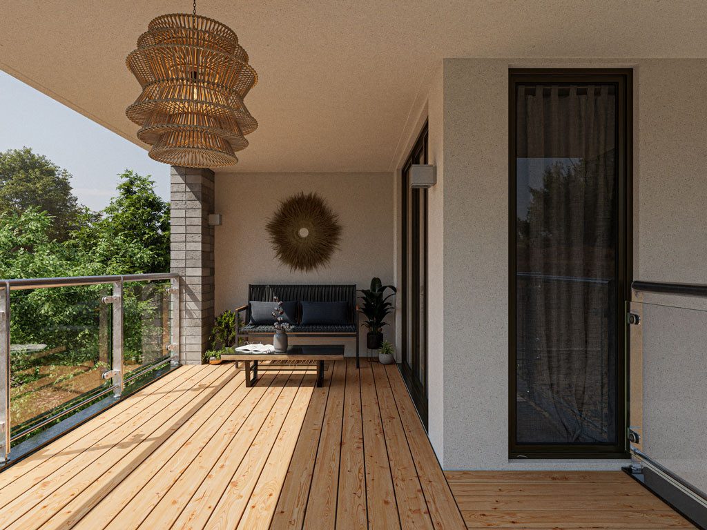 Woodtex Terrassendielen Terrassendiele Douglasie, BxL: je 14x300 cm, 26 mm Stärke