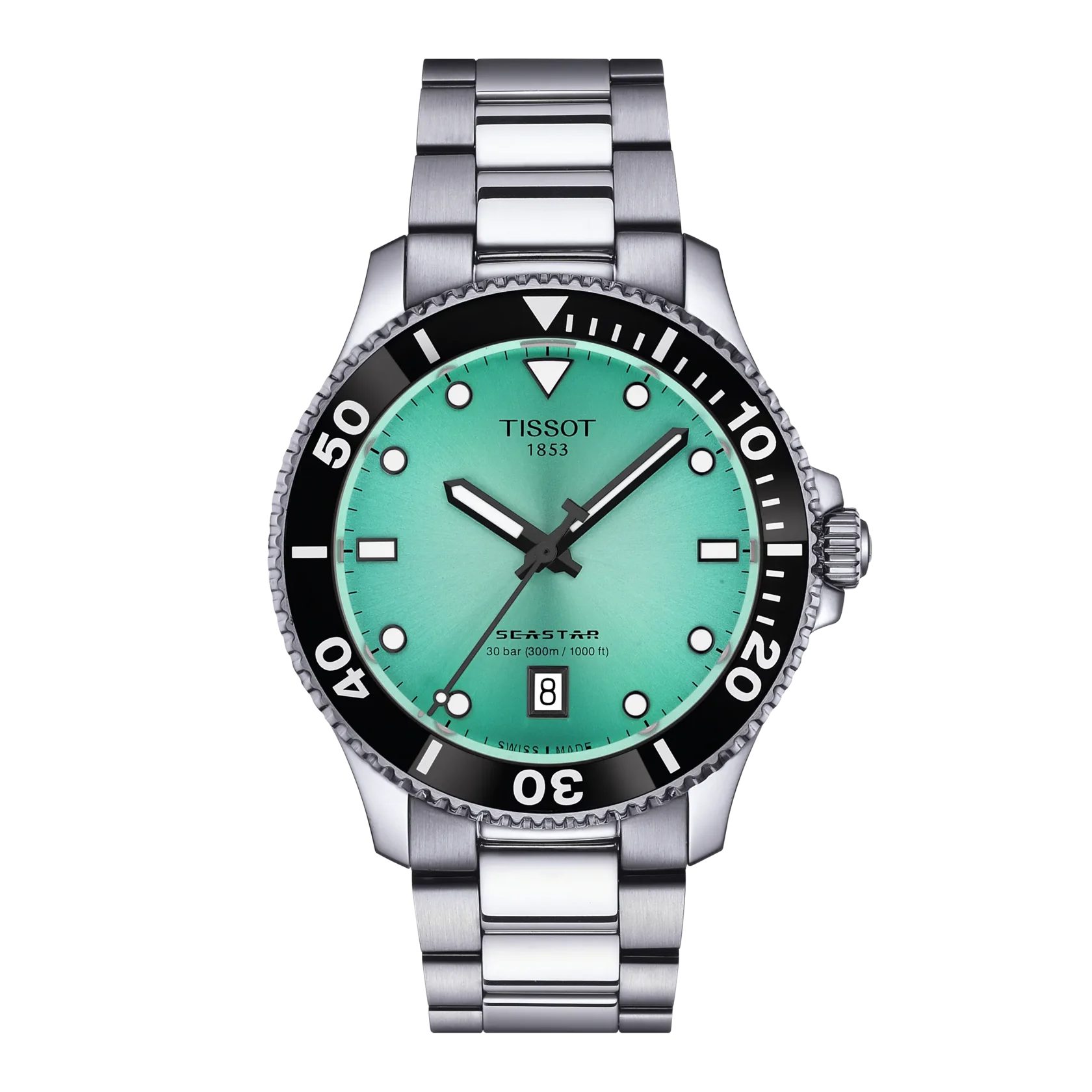 Tissot Schweizer Uhr Herrenuhr Tissot Seastar 1000 40 mm, 30 BAR wasserdicht