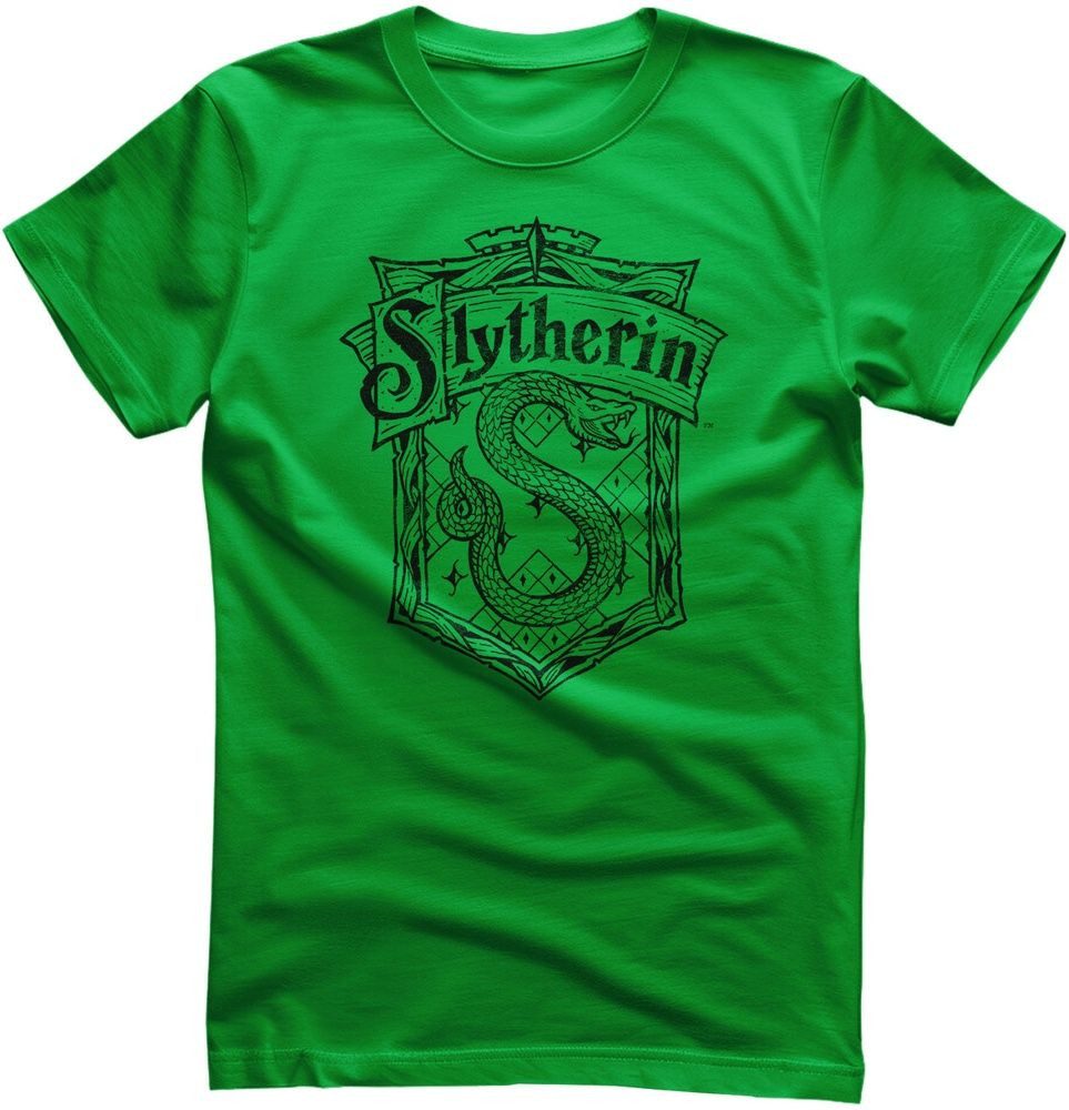 Harry Potter T-Shirt Harry Potter - Slytherin Washed Crest T-Shirt