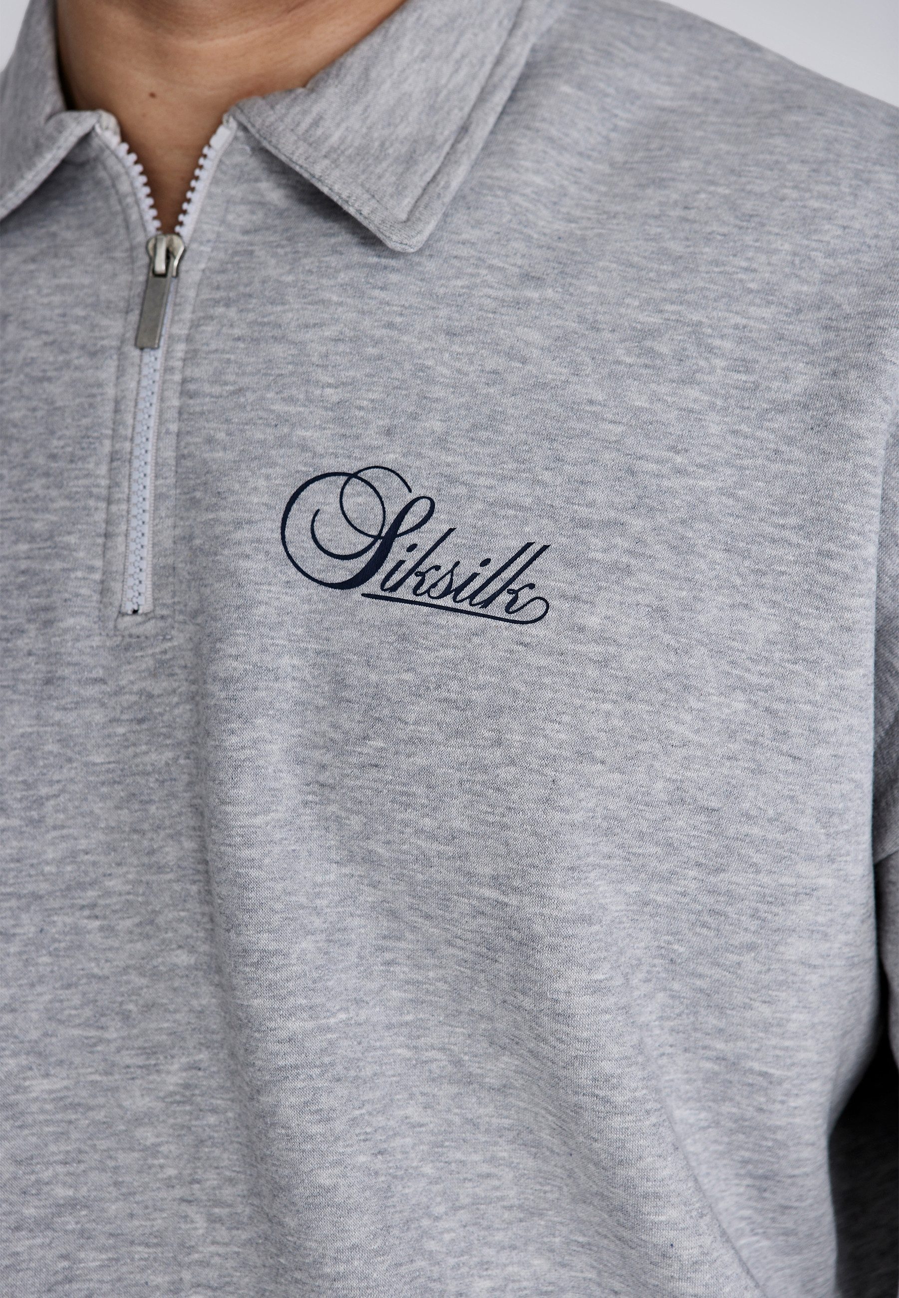 Siksilk Sweatshirt SikSilk Herren Essentials Polo-Pullover