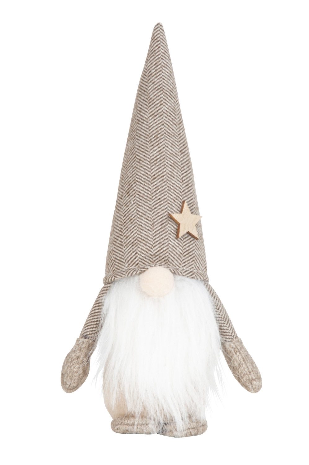 Mel-O-Design Wichtel Weihnachtsdeko Weihnachtswichtel "Frederik" (Deko Wichtelfigur Braun/Beige, Höhe : 28 cm), mit wunderschönen Details