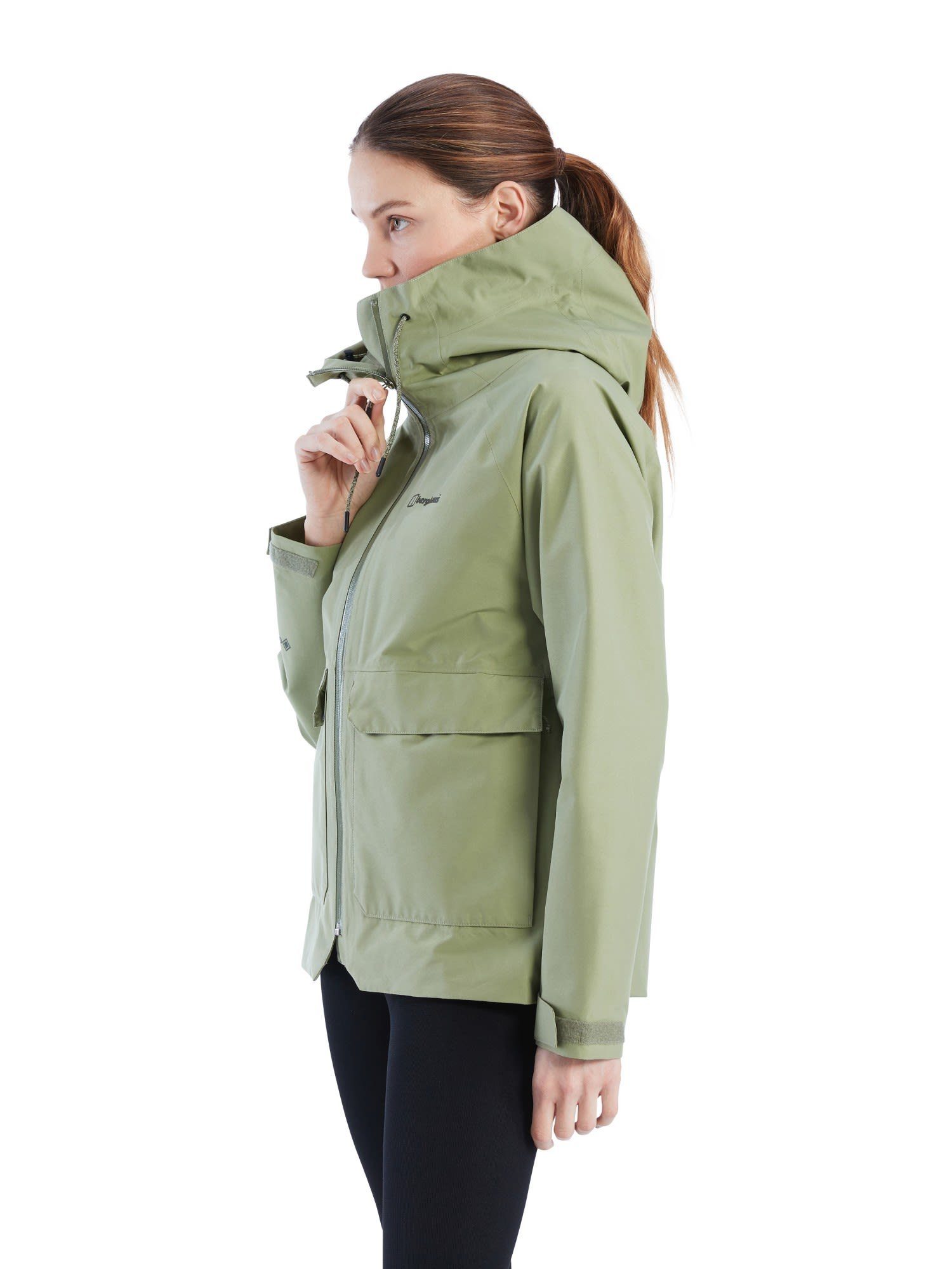 W Berghaus Highraise Jacket Berghaus Damen Anorak Anorak Oil Green