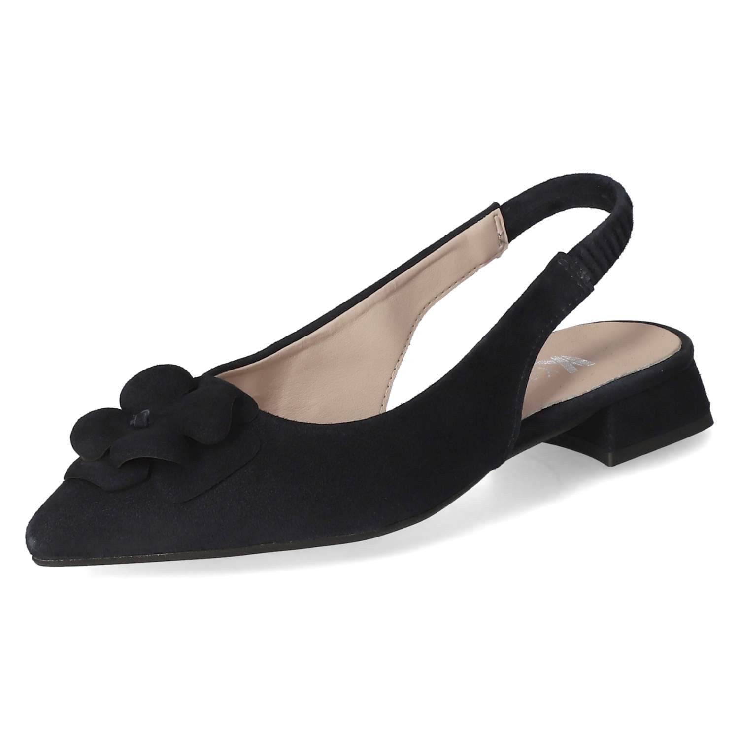 Kaerlek Kaerlek K104 Blu Damen Rauleder blau Slingpumps