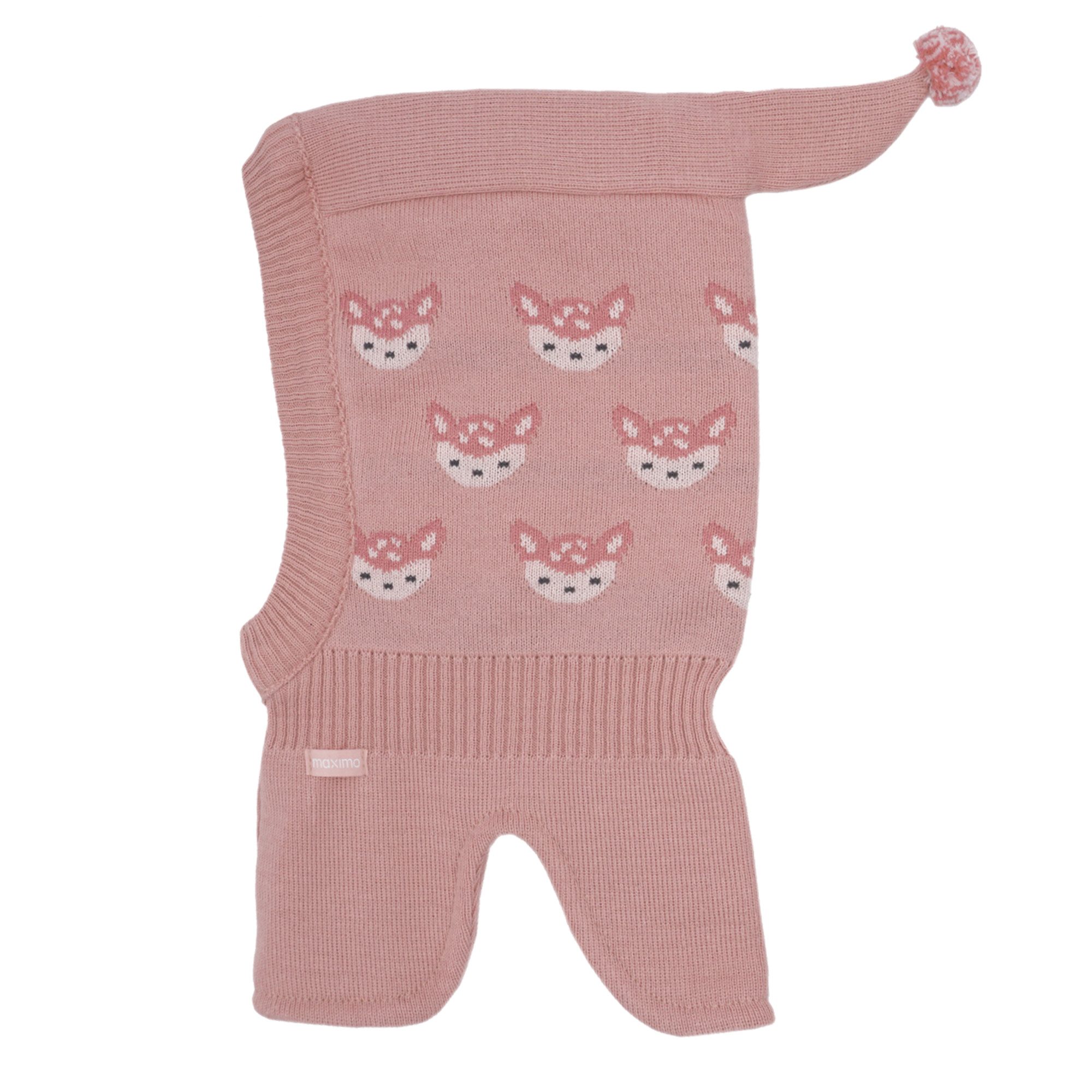 MAXIMO Schlupfmütze Baumwolle, doppelt gestrickt, Ausgenähtes Halsteil, kurzer Zipfel