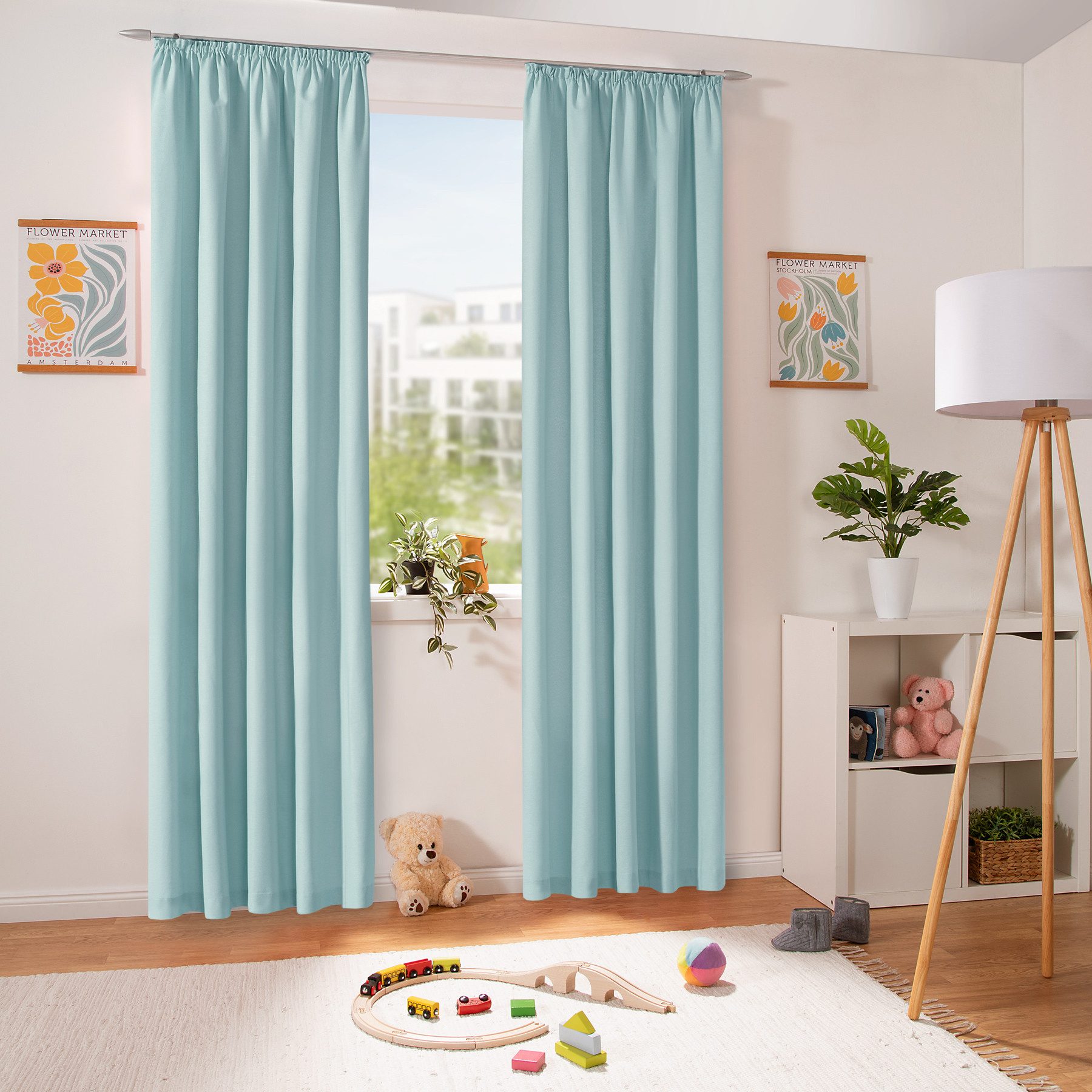 heimtexland Vorhang Dekoschal Baumwolle Fensterdeko Gardine blickdicht (1 St), Kräuselband, blickdicht, Polycotton, Natur I Kräuselband oder Schlaufen I verschiedene Größen