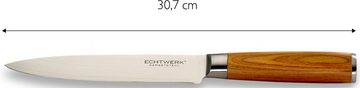 ECHTWERK Messer-Set Damaszener (Set, 3-tlg), Küchenmesser-Set mit Holzgriffen in natürlicher Optik