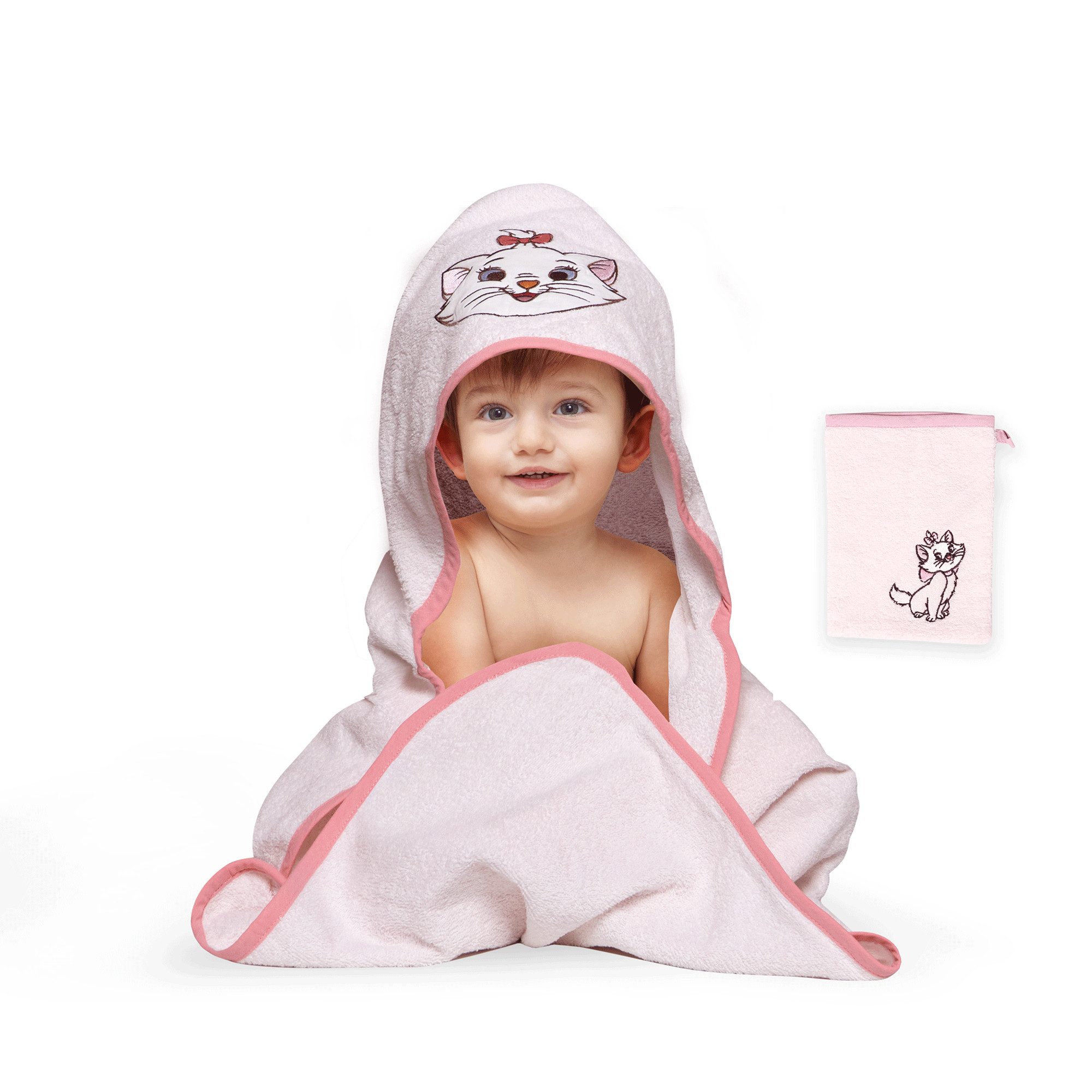 Disney Handtuch Set Disney Hooded Towel Set - 2 pcs Multicolor 80x80cm + 15x20 cm