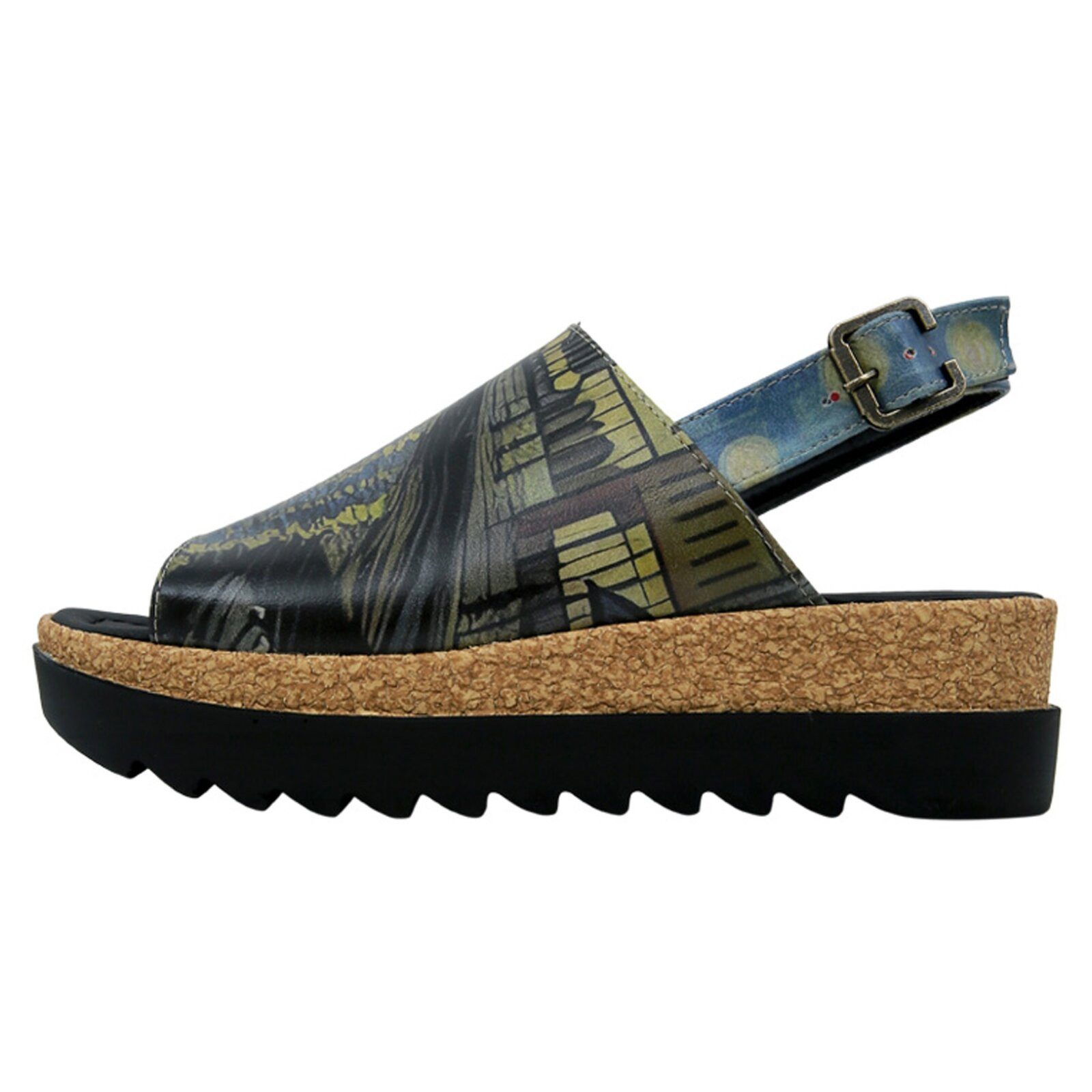 DOGO Gigi Sandale Sea Sparkle Damen Sandalen Sandalette Handgefertigt