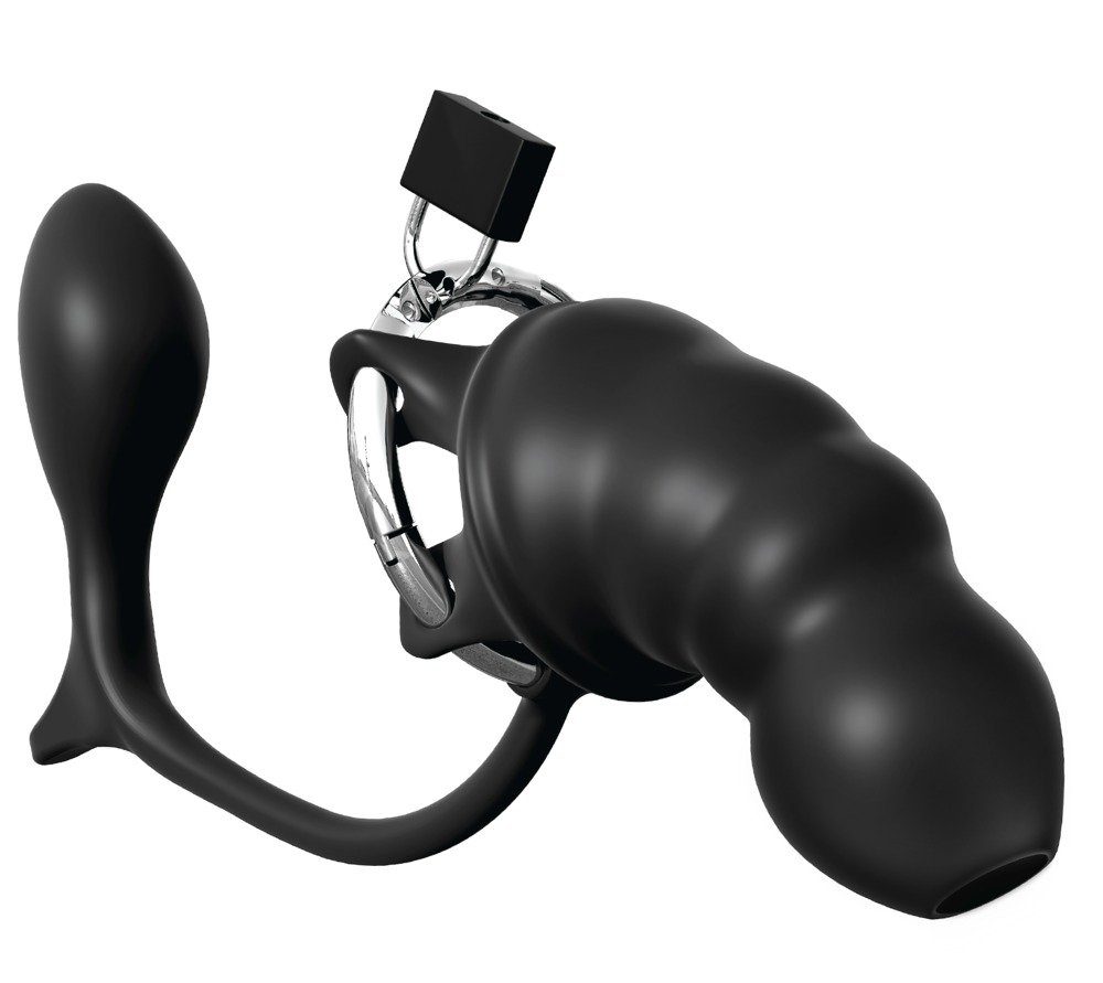 Anal Fantasy Cock Elite Analplug mit Ass-Gasm Peniskäfig Penisring Blocker 