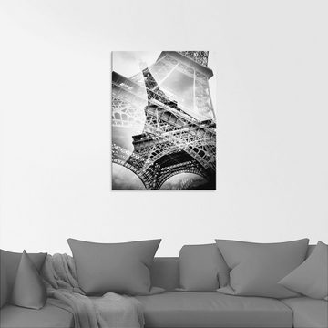Artland Glasbild Der doppelte Eiffelturm, Gebäude (1 St), in verschiedenen Größen