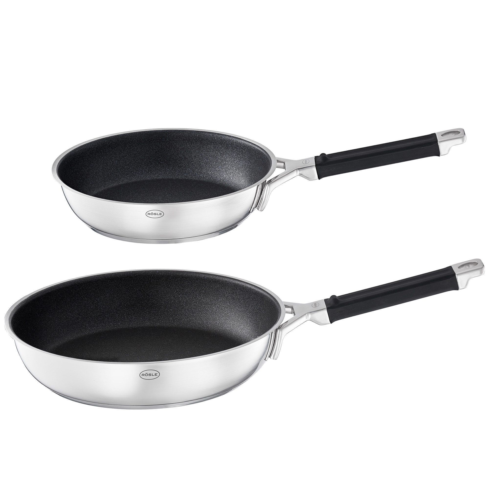 RÖSLE Bratpfanne RÖSLE Bratpfannen Set 2 tlg. SILENCE PRO Ø 24/28cm ProResist