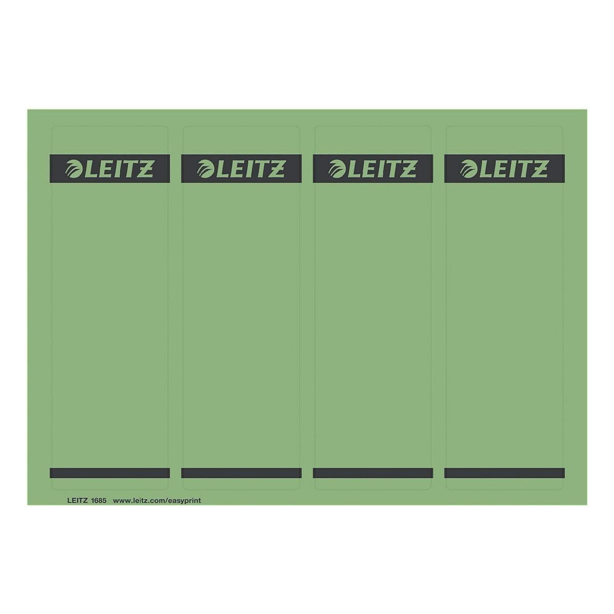 LEITZ Etiketten 1685, für Ordner, 100 Stück, kurz/breit (61,5x192 mm), selbstklebend