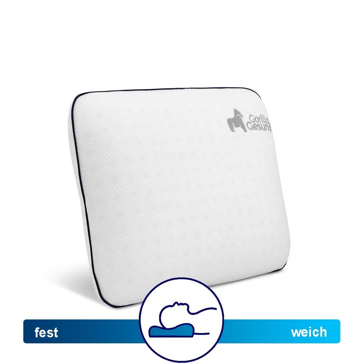 Gorilla Gesund Reisekissen Deluxe Klein, Nackenkissen, Memory Schaum, Bambu günstig online kaufen