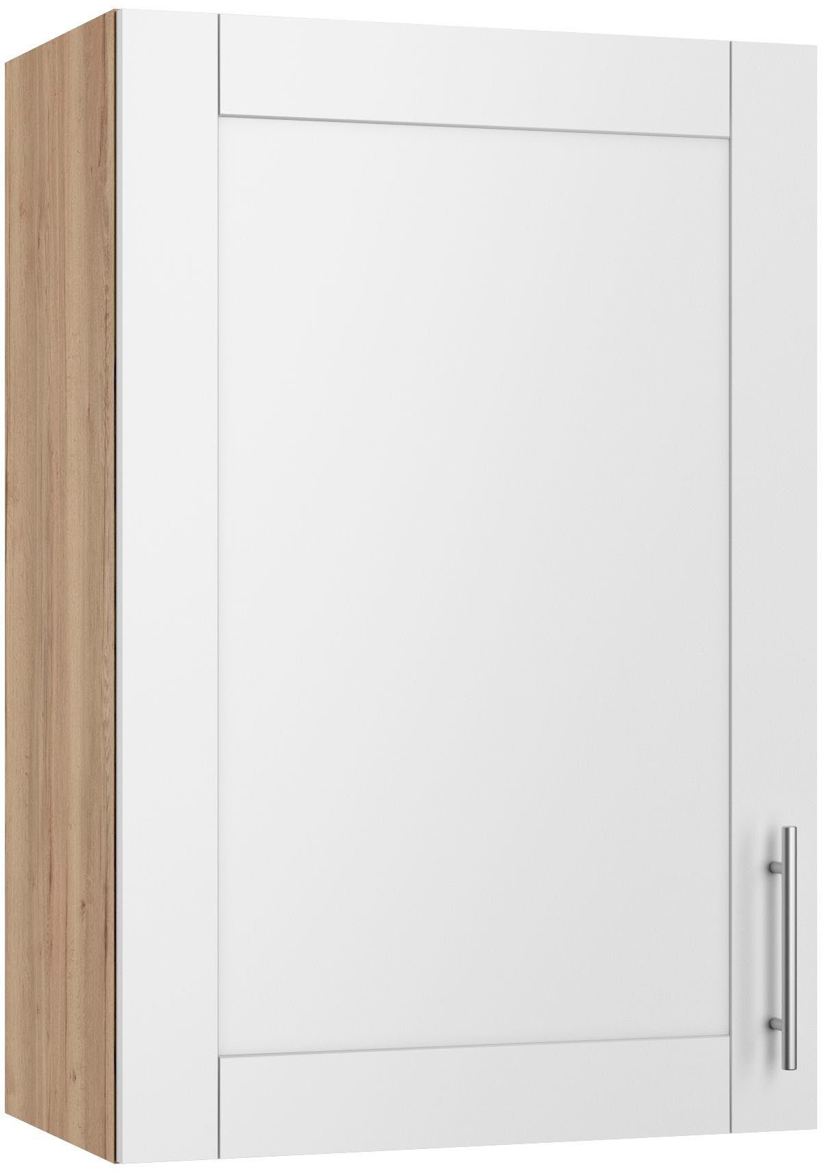 OPTIFIT Hängeschrank Ahus Breite 60 | weiß Nachbildung Nachbildung matt/wildeiche wildeiche cm