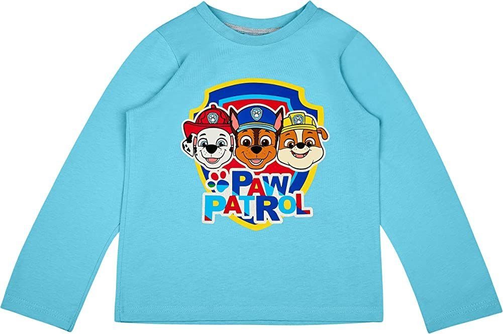 PAW PATROL Langarmshirt PAW PATROL Jungen Langarm T-Shirt Kinder Sweatshirt Pullover