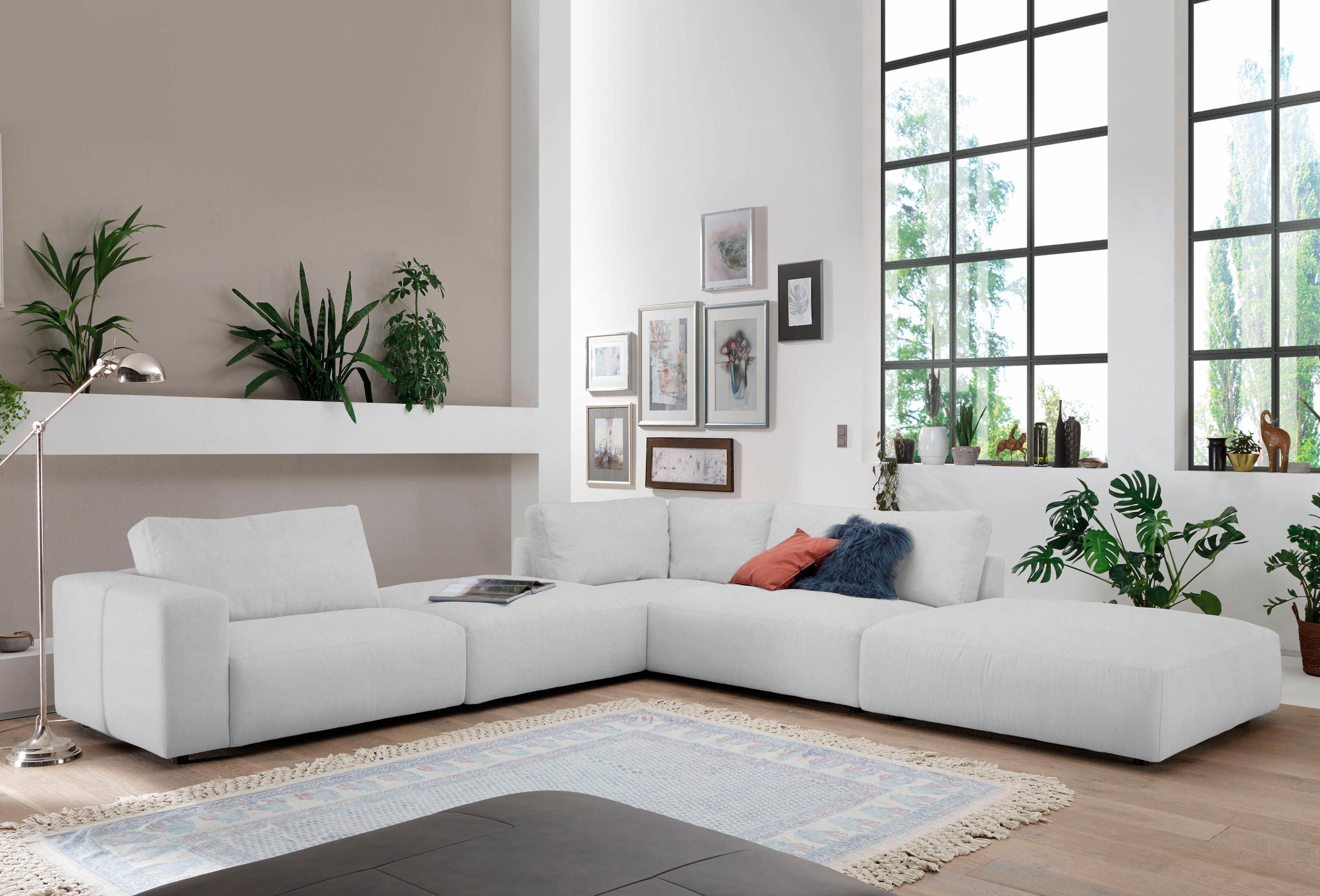 Musterring Ecksofa LUCIA L-Form, in vielen Qualitäten und 4 verschieden Nähten