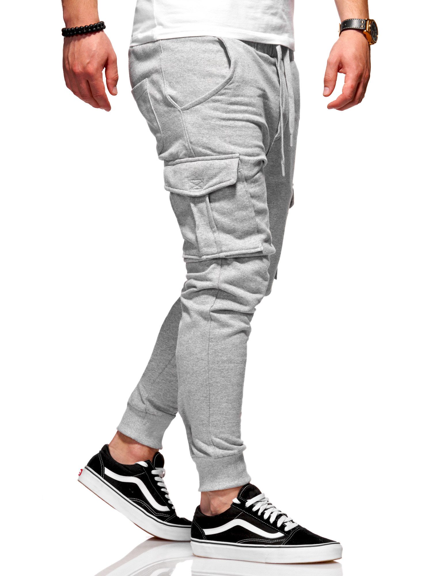 behype Sweathose Combat mit modernen Cargo-Taschen günstig online kaufen