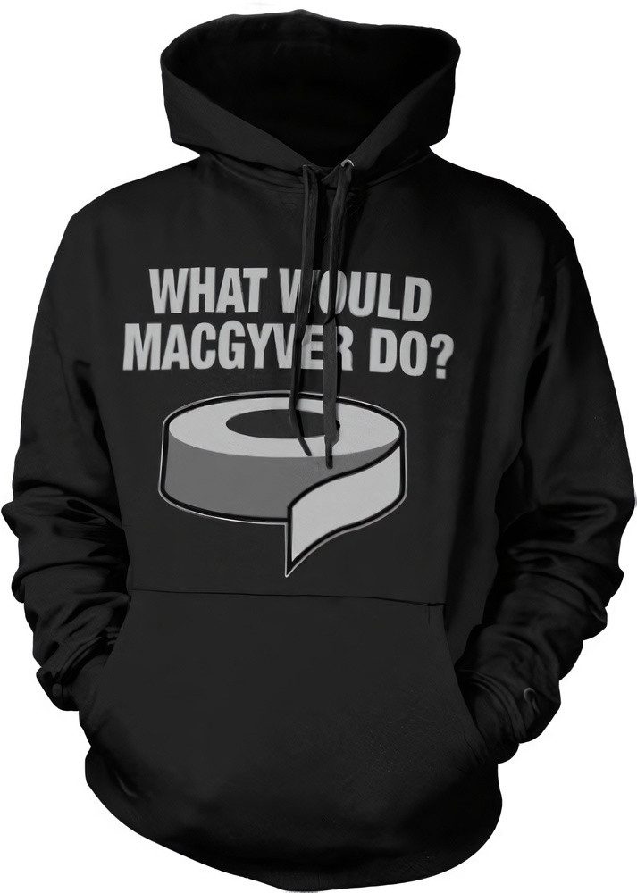 MacGyver Hoodie What Would Do Big Tall Hoodie