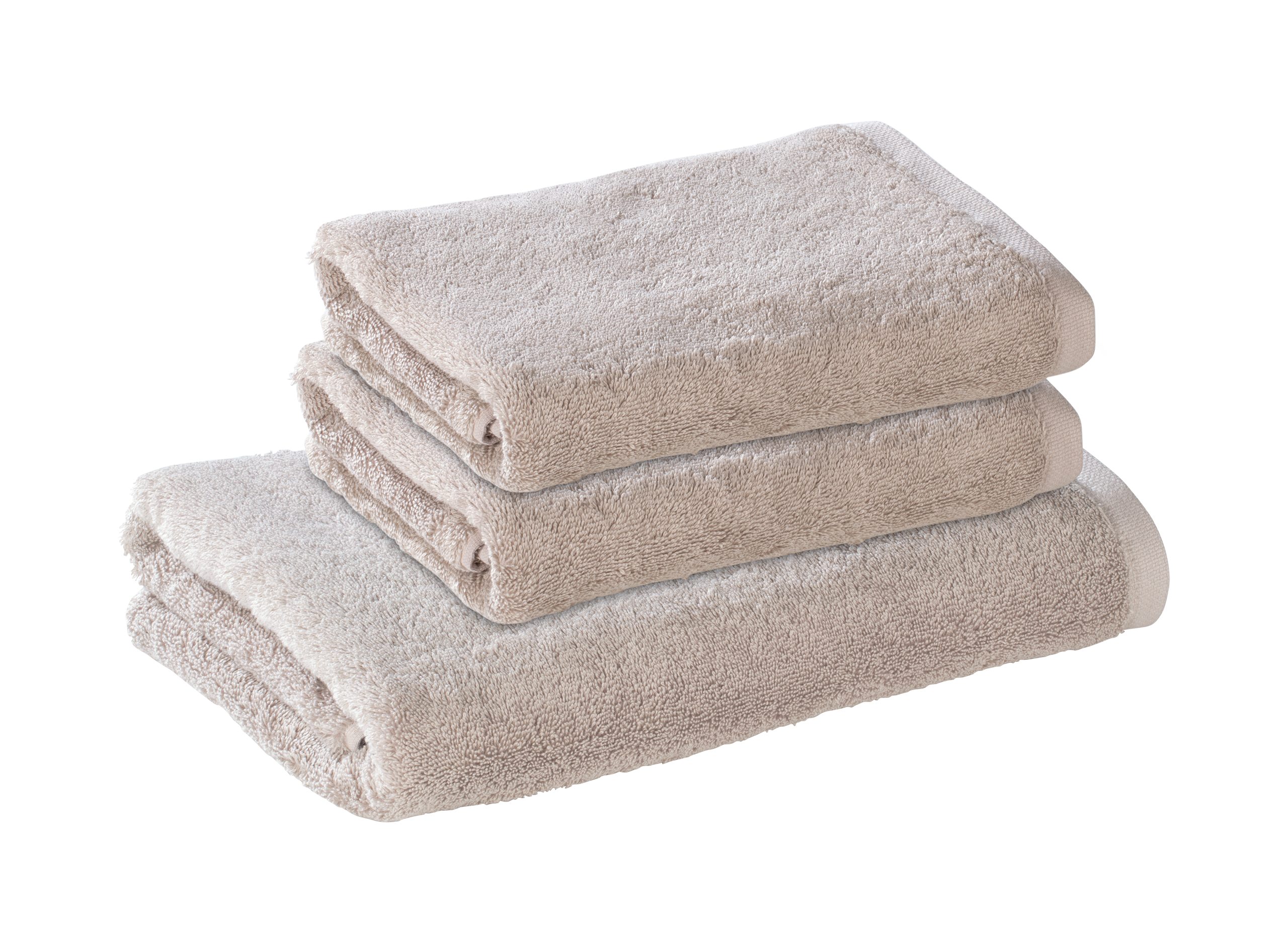 Bomlins Handtuch Set Handtücher aus 100% original ägyptische GIZA Baumwolle 650 g/m², (Royal Set, 3-tlg), Kleines deutsches Familienunternehmen -> Spüren Sie die Qualität Cashmere