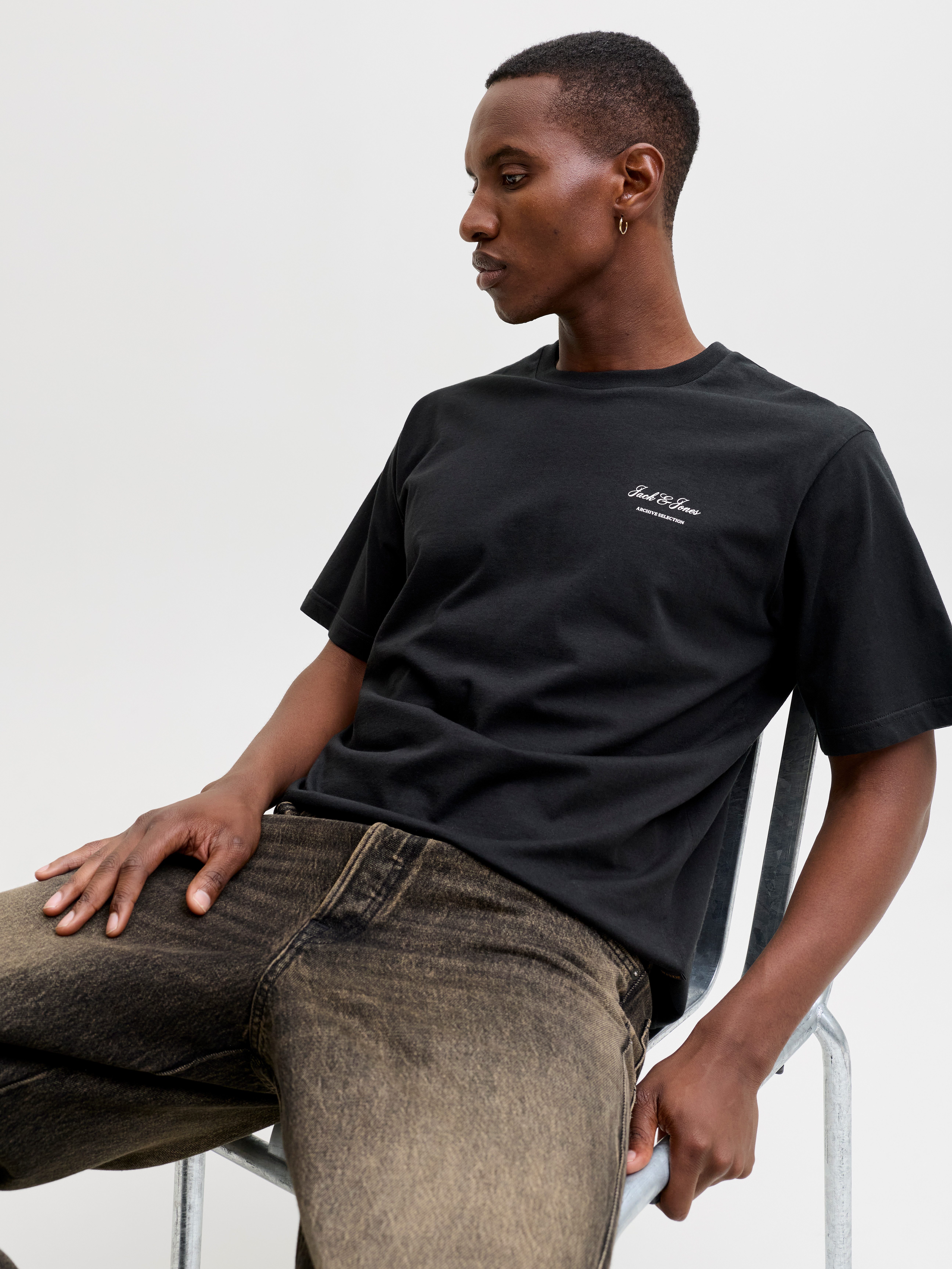 Jack & Jones Rundhalsshirt JJEARCHIVE GRAPHIC TEE SS O-NECK NOOS Baumwolle, relaxed fit