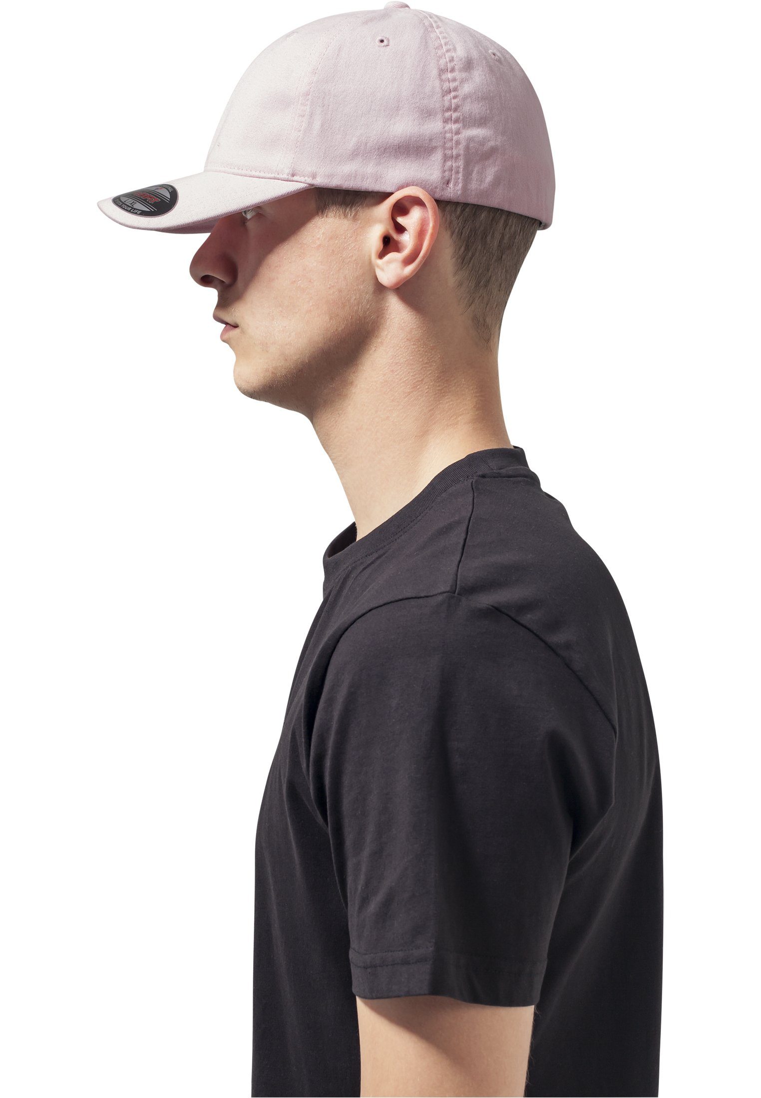 Washed Flex Cotton Flexfit Garment Cap Flexfit Accessoires Hat pink Dad