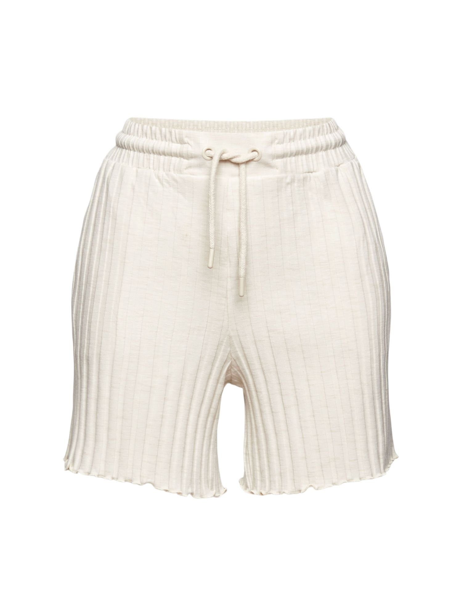 Damen Hosen Esprit Shorts Shorts in gerippter Optik (1-tlg)