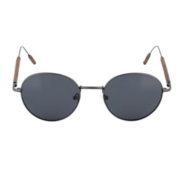 Woodenlove Sonnenbrille Titan (Set, Premium Holz-Sonnenbrille mit Brillenputztuch und faltbarem Etui) Titanbügel mit Holzelementen