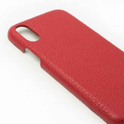 Beyzacases Smartphone-Hülle »Feder Lederclip für iPhone X, XS, rot«