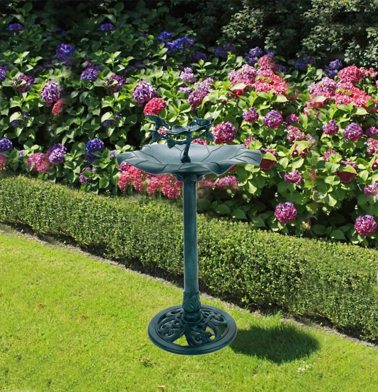 Garden Pleasure Vogeltränke in Seerosenform, Vogeltränke für Wildvögel