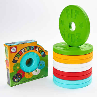 FitKidz Hantelscheiben Kinder Hantelscheiben Bumper Plates Spielzeug Geschenkidee, (Packung, jeweils 2 Plates)