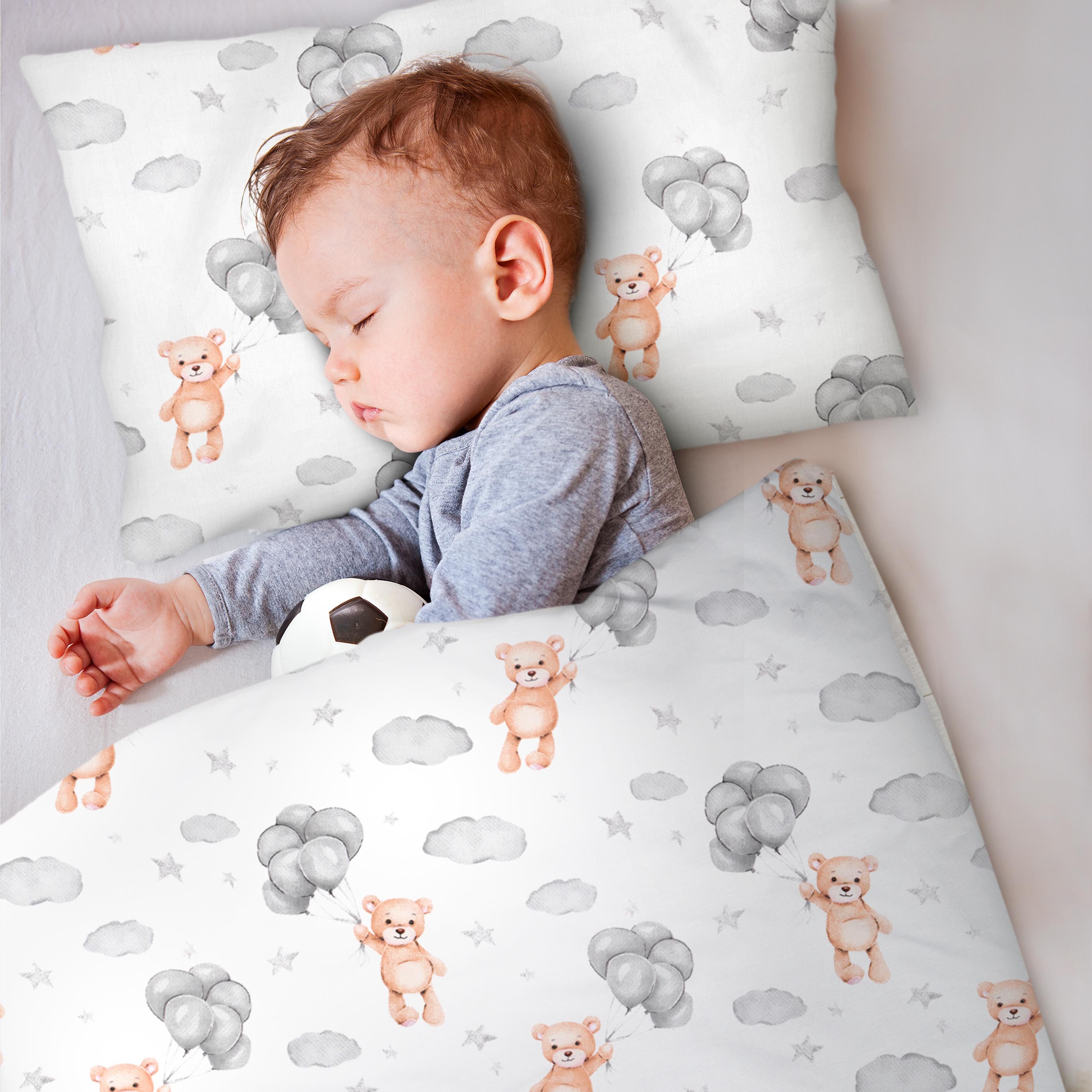 Amilian Kinderbettwäsche 100x135 - Bettwäsche Kinder - Kopfkissenbezug 40x60 cm Babybettwäsche, 2 teilig, 100% Baumwolle, für Mädchen und Jungen – Bild 3 von 5
