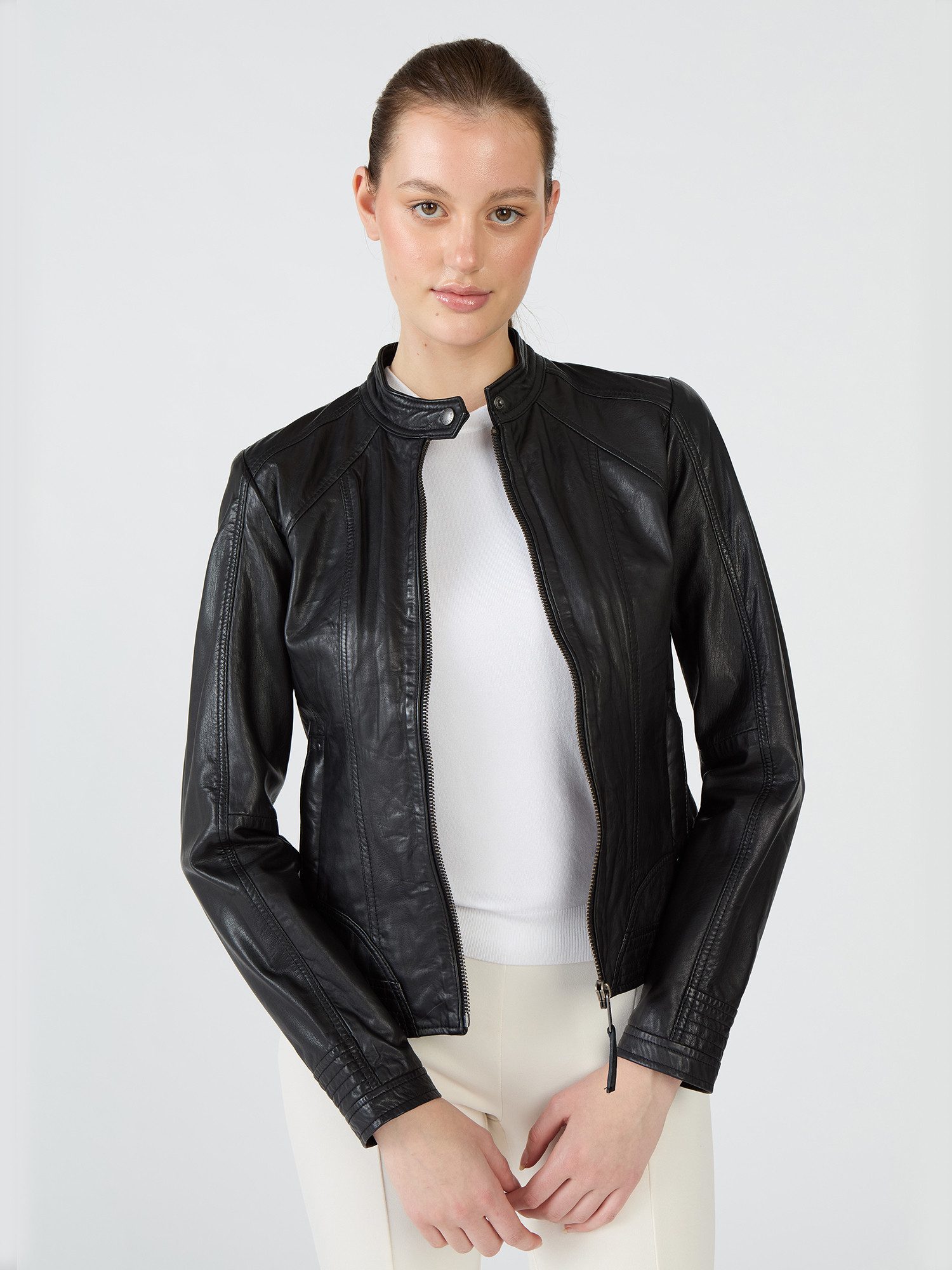 MUSTANG Lederjacke Blanca günstig online kaufen