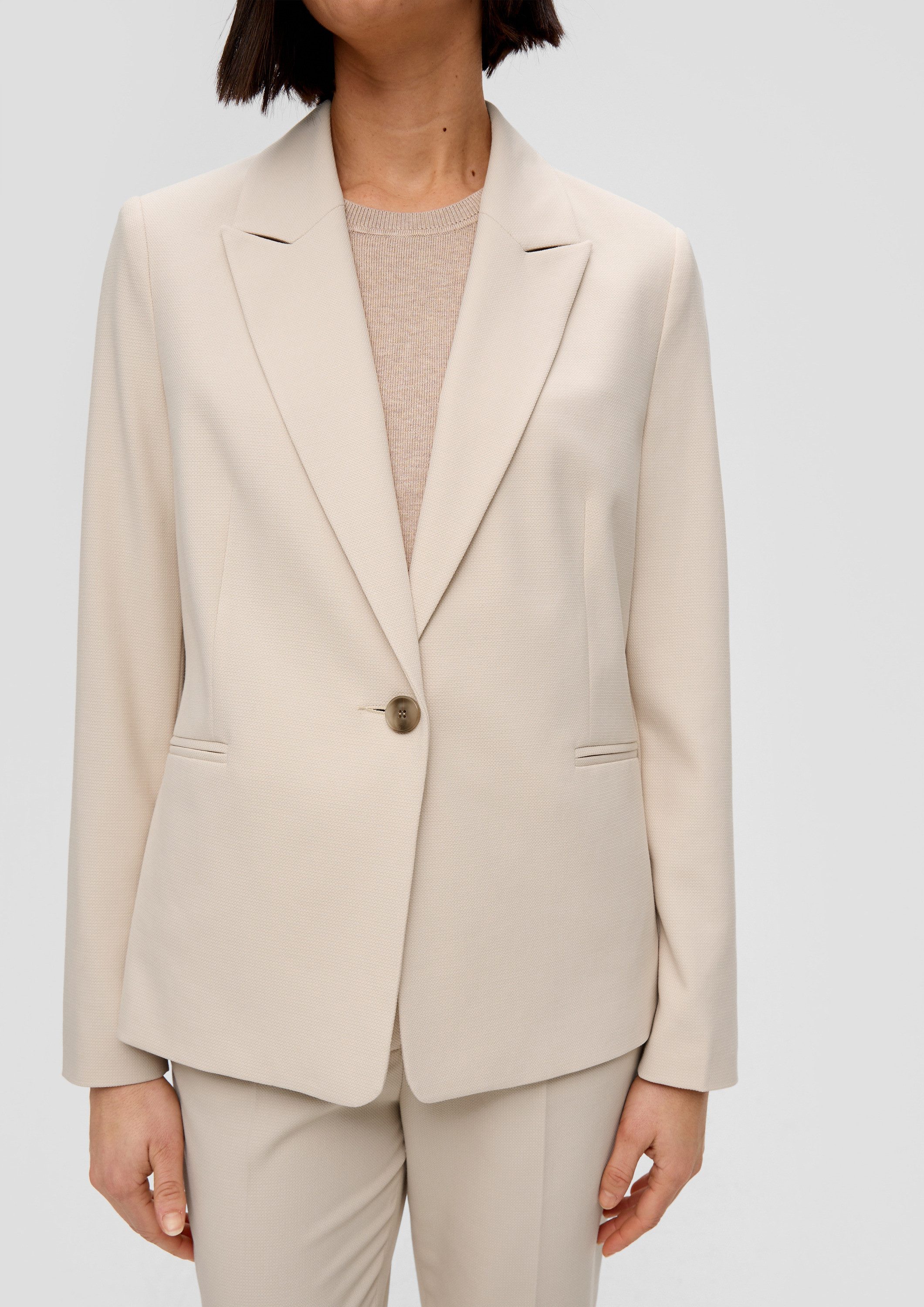 s.Oliver Jackenblazer Indoor-Blazer Blazer mit Paspeltaschen – Bild 4 von 5