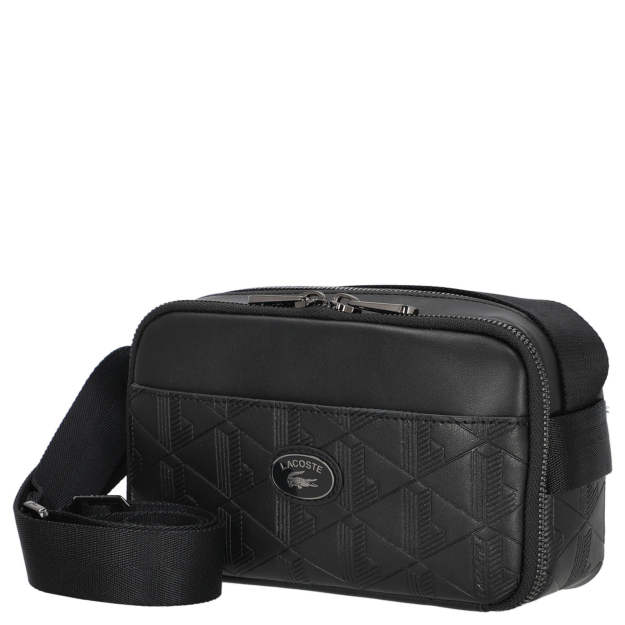 Lacoste Umhängetasche Monogramm - Umhängetasche 24 cm (black)