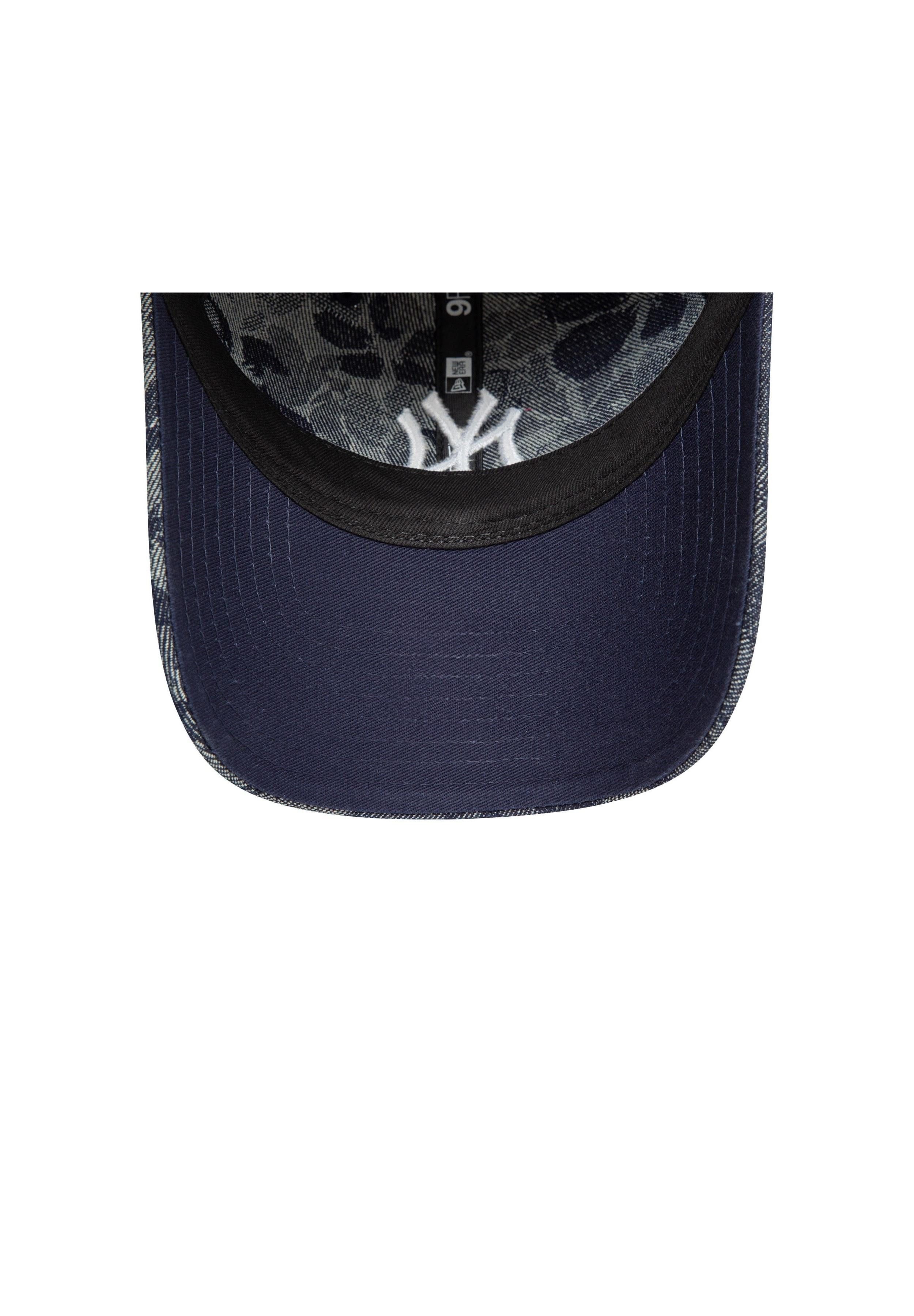New Era Baseball Cap New York Yankees MLB Womens Floral Denim Blau Verstellbare 9Twenty Dam (1-St)