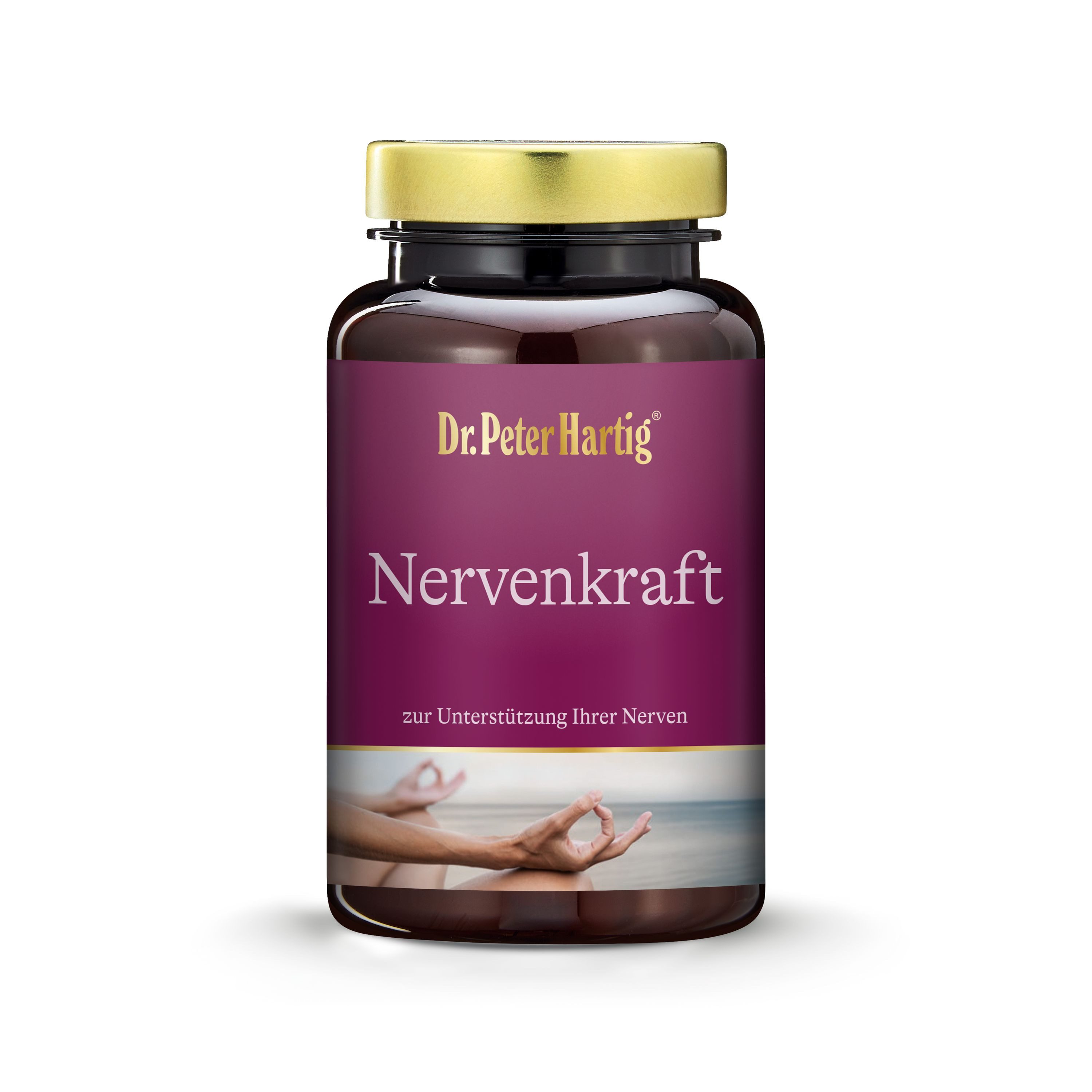 Dr. Peter Hartig Nervenkraft, unterstützt das Nervensystem, Vitamin B1, Ginsengextrakt Kapseln, 45 Kapseln, 45-Tages-Vorrat, à 25 g