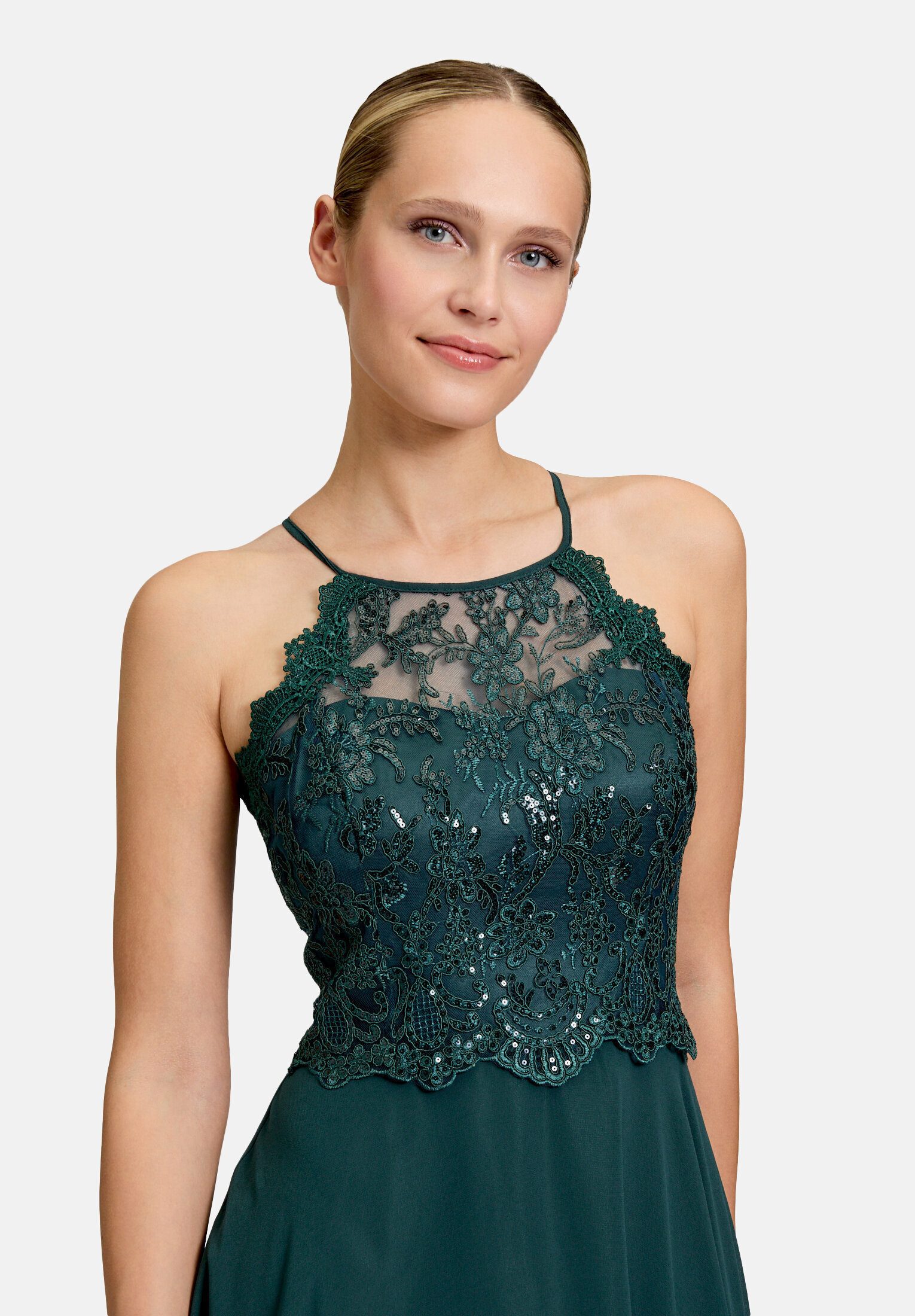 Vera Mont Abendkleid Damen rückenfrei Spitze