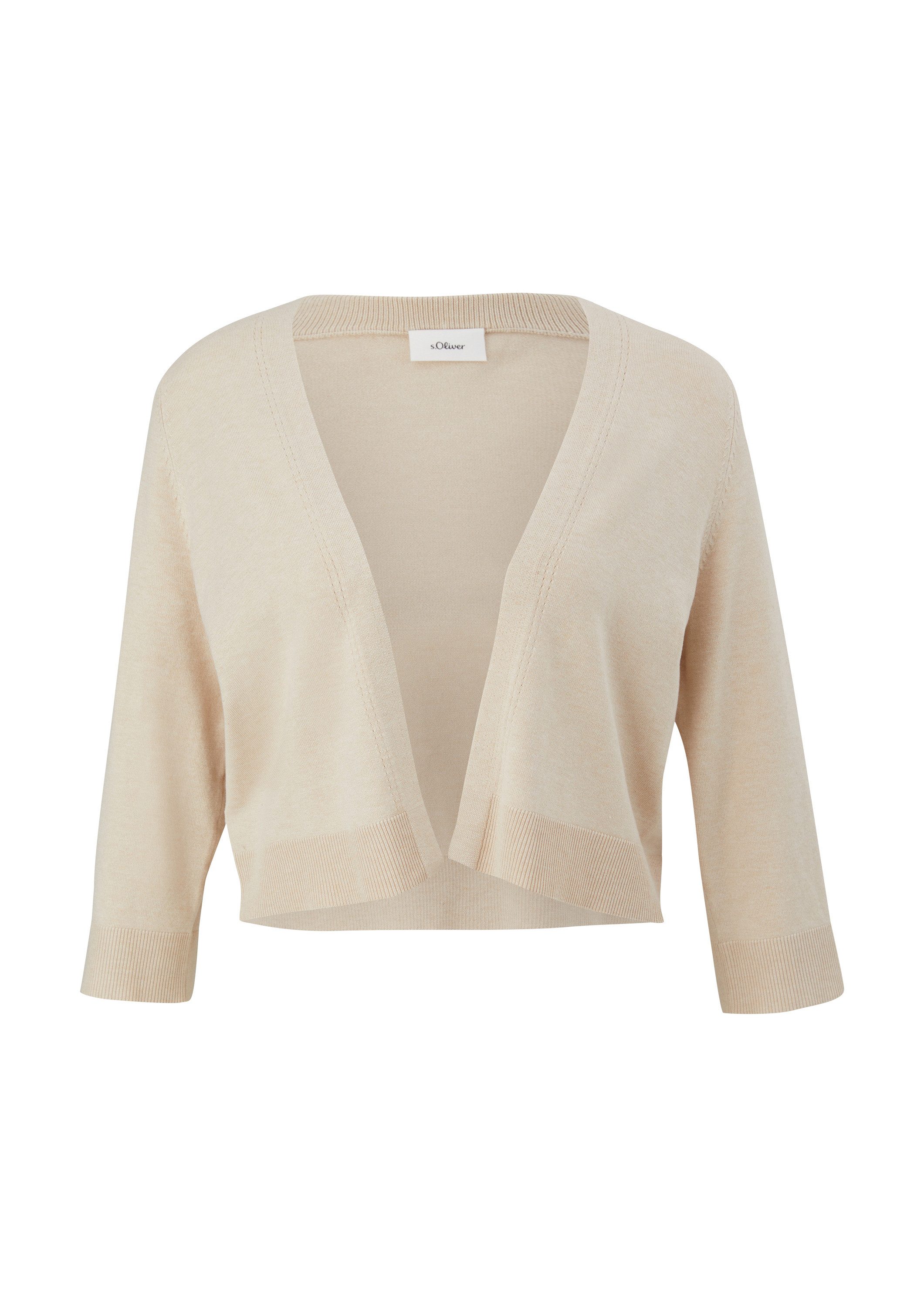 s.Oliver Cardigan Strickjacke Kurze Strickjacke mit 3/4-Ärmel günstig online kaufen
